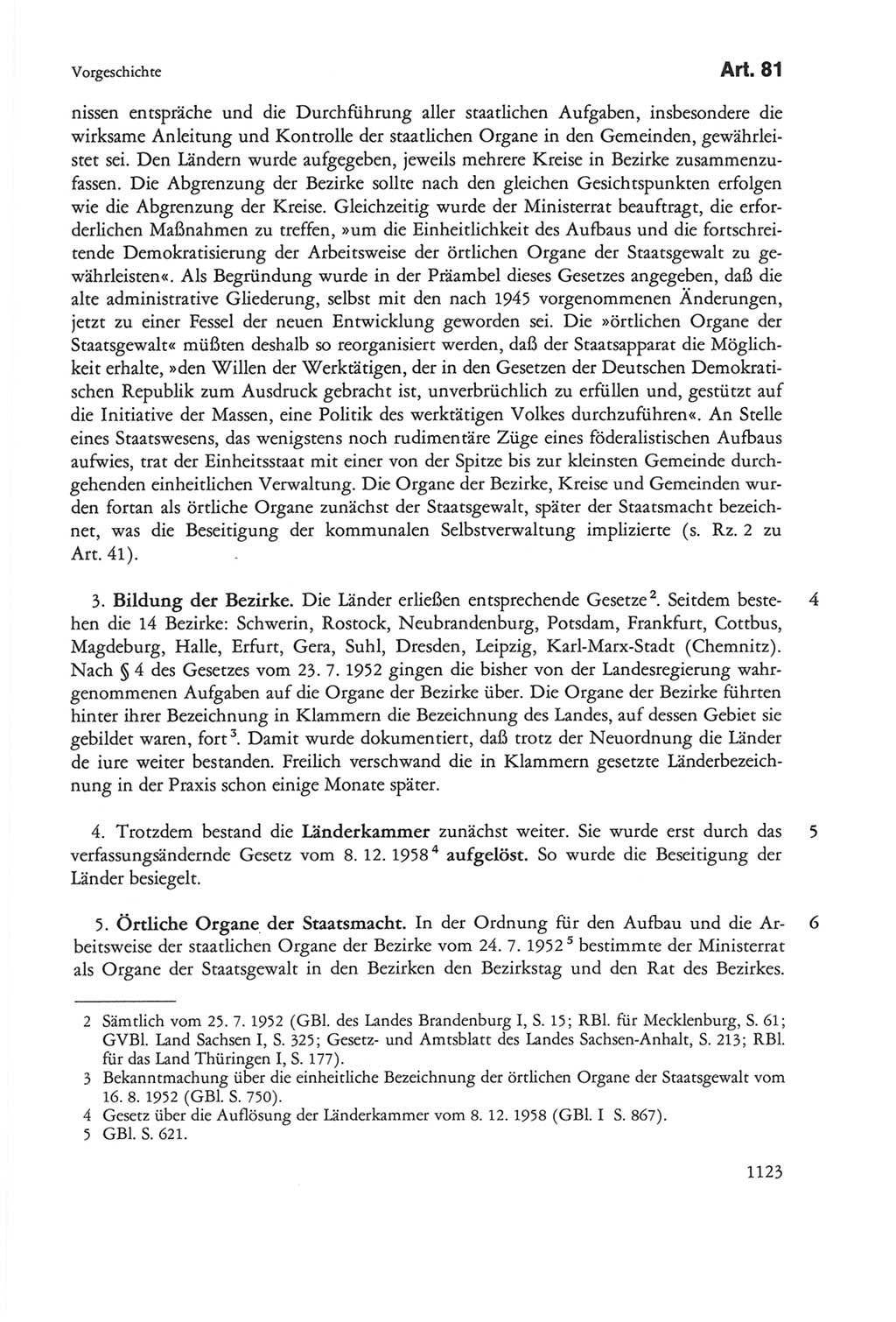 Die sozialistische Verfassung der Deutschen Demokratischen Republik (DDR), Kommentar 1982, Seite 1123 (Soz. Verf. DDR Komm. 1982, S. 1123)