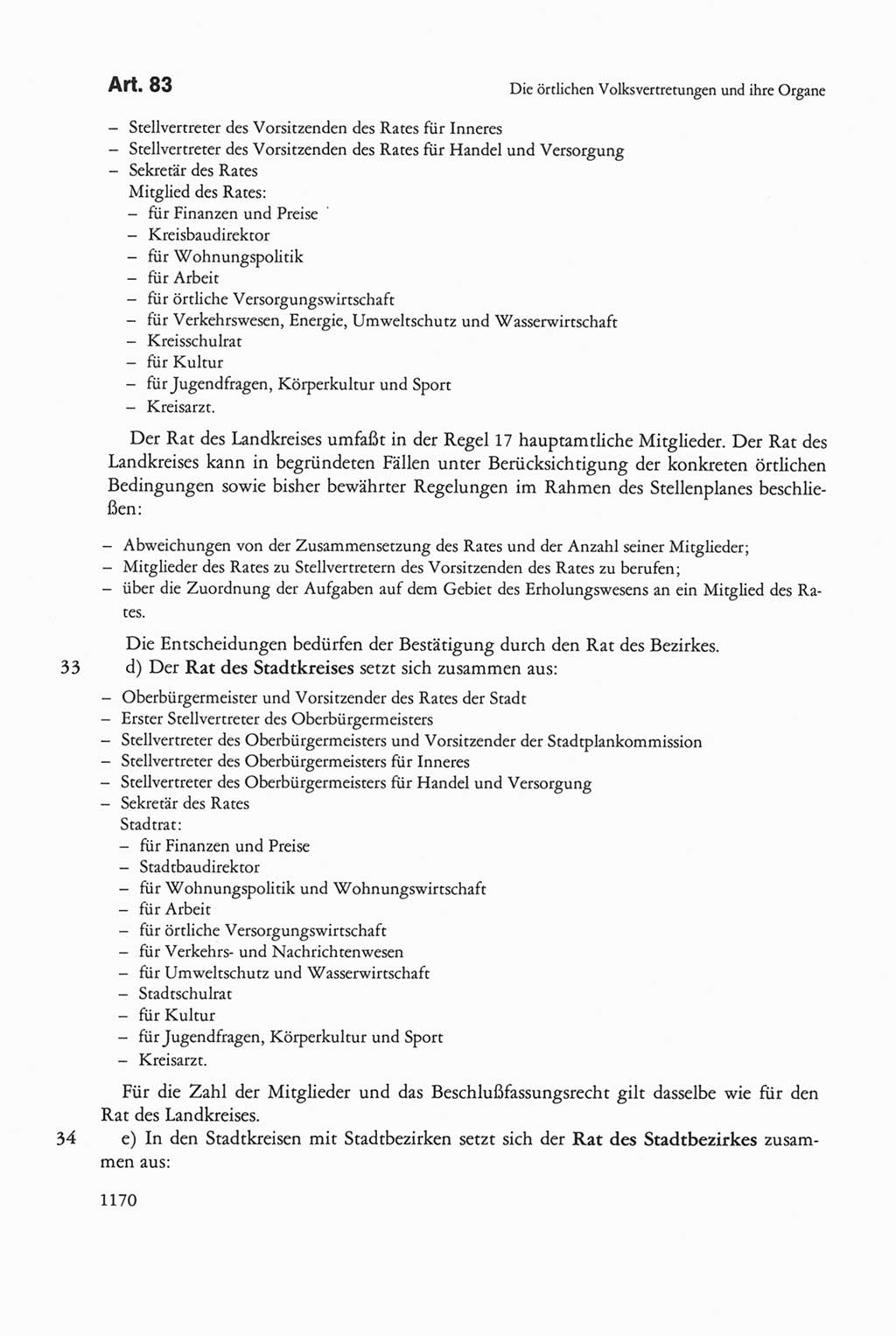 Die sozialistische Verfassung der Deutschen Demokratischen Republik (DDR), Kommentar 1982, Seite 1170 (Soz. Verf. DDR Komm. 1982, S. 1170)