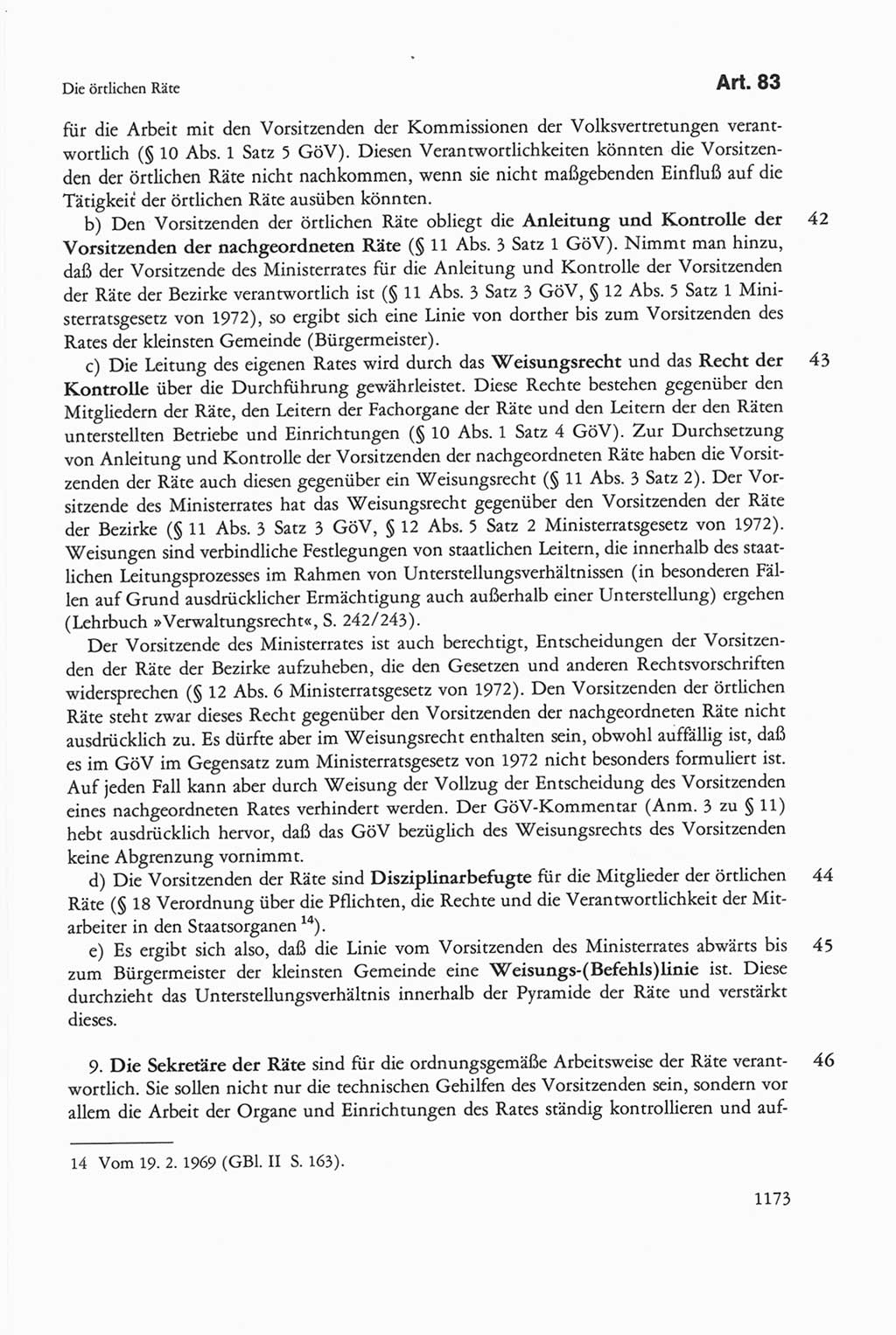 Die sozialistische Verfassung der Deutschen Demokratischen Republik (DDR), Kommentar 1982, Seite 1173 (Soz. Verf. DDR Komm. 1982, S. 1173)