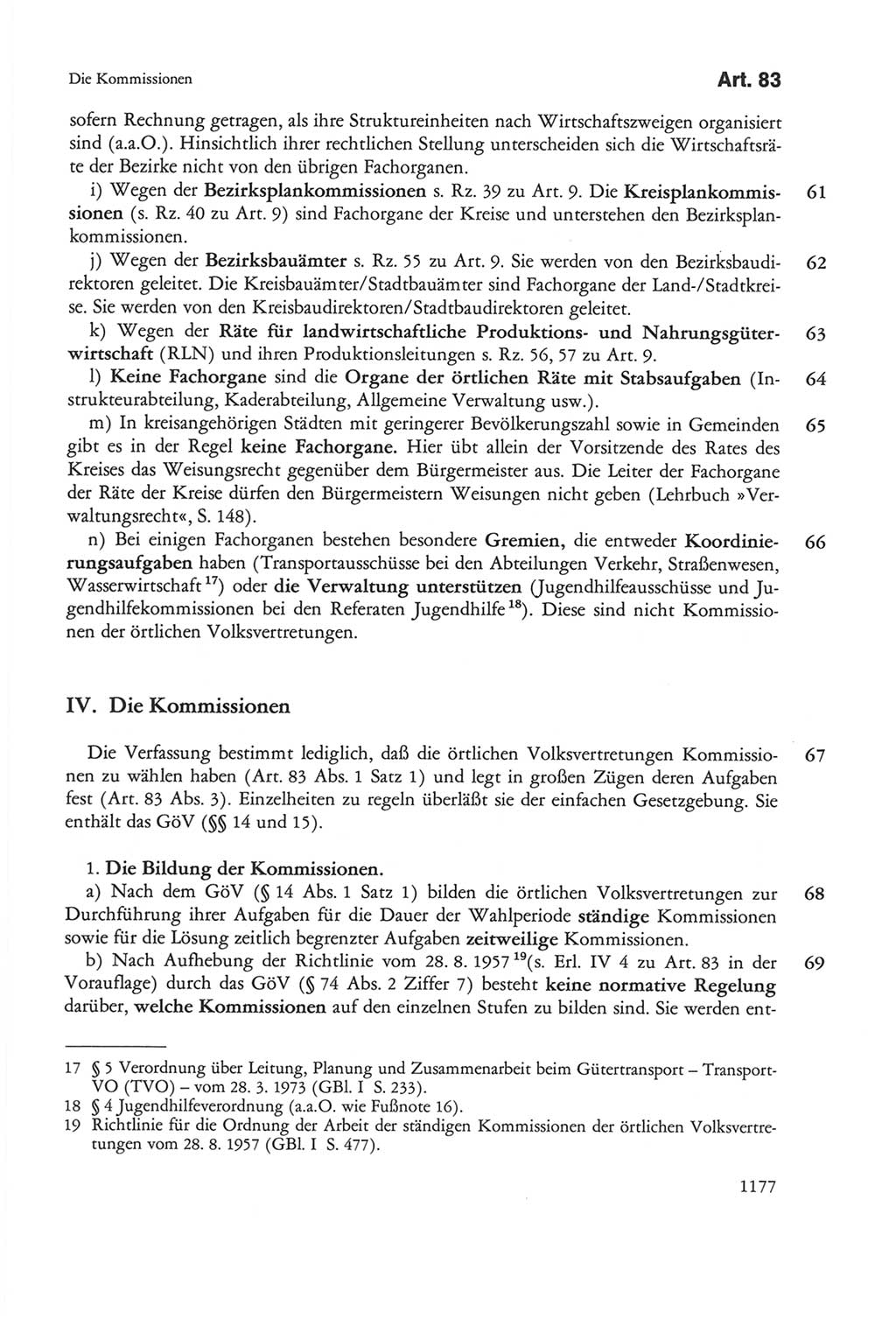 Die sozialistische Verfassung der Deutschen Demokratischen Republik (DDR), Kommentar 1982, Seite 1177 (Soz. Verf. DDR Komm. 1982, S. 1177)