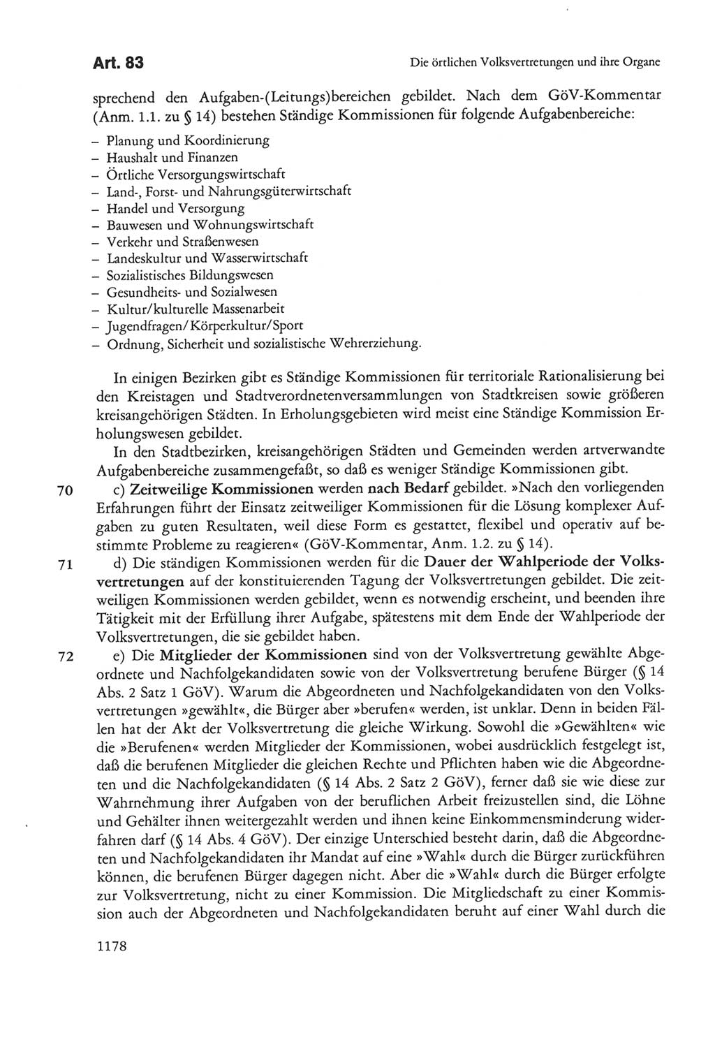Die sozialistische Verfassung der Deutschen Demokratischen Republik (DDR), Kommentar 1982, Seite 1178 (Soz. Verf. DDR Komm. 1982, S. 1178)
