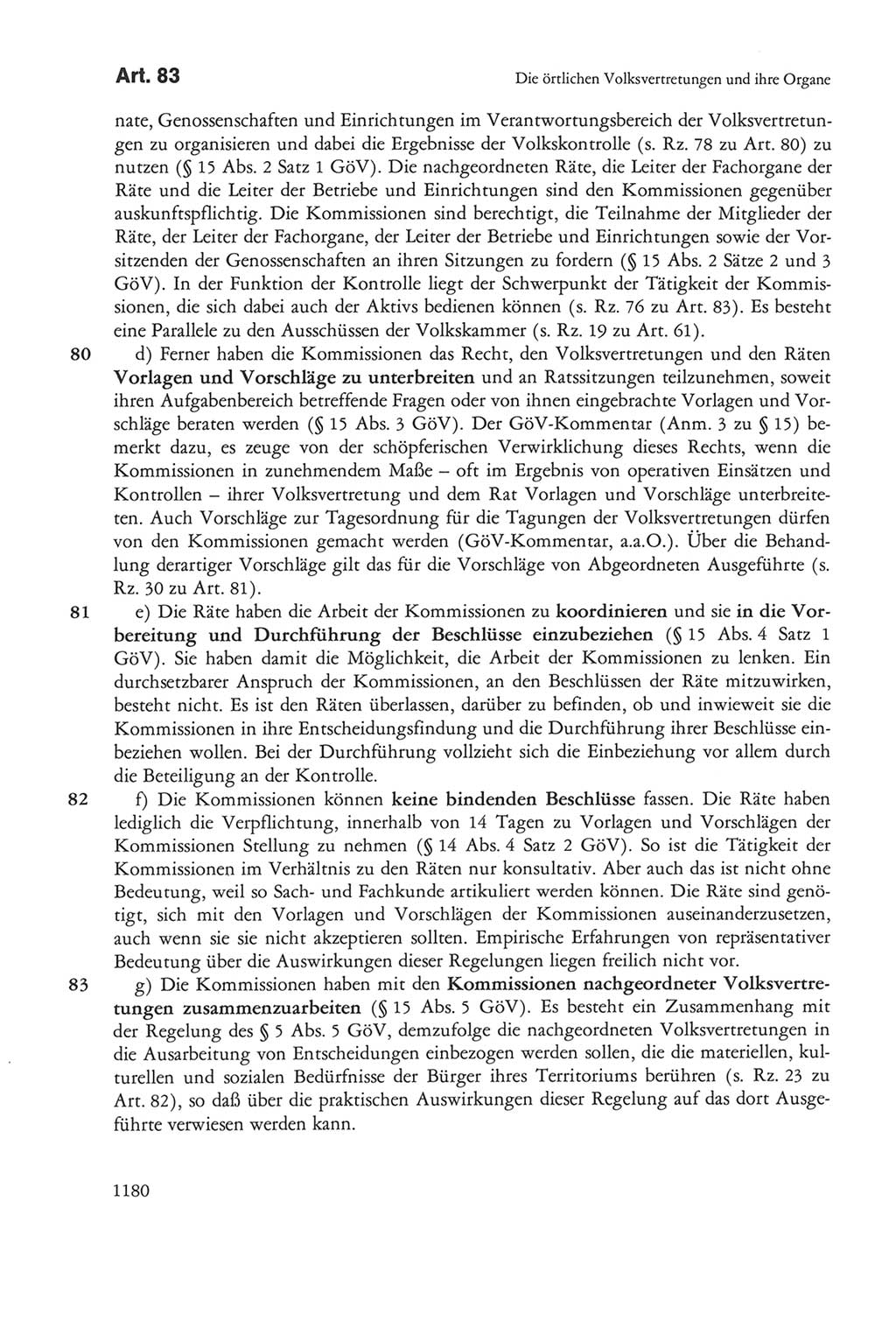 Die sozialistische Verfassung der Deutschen Demokratischen Republik (DDR), Kommentar 1982, Seite 1180 (Soz. Verf. DDR Komm. 1982, S. 1180)