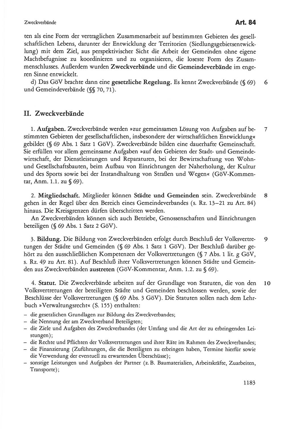 Die sozialistische Verfassung der Deutschen Demokratischen Republik (DDR), Kommentar 1982, Seite 1183 (Soz. Verf. DDR Komm. 1982, S. 1183)