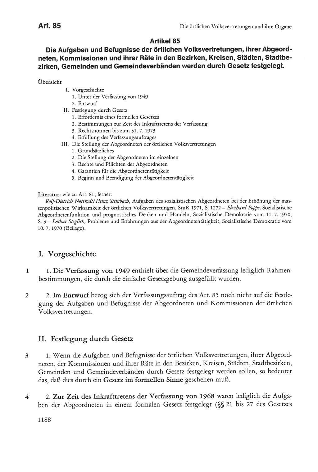 Die sozialistische Verfassung der Deutschen Demokratischen Republik (DDR), Kommentar 1982, Seite 1188 (Soz. Verf. DDR Komm. 1982, S. 1188)