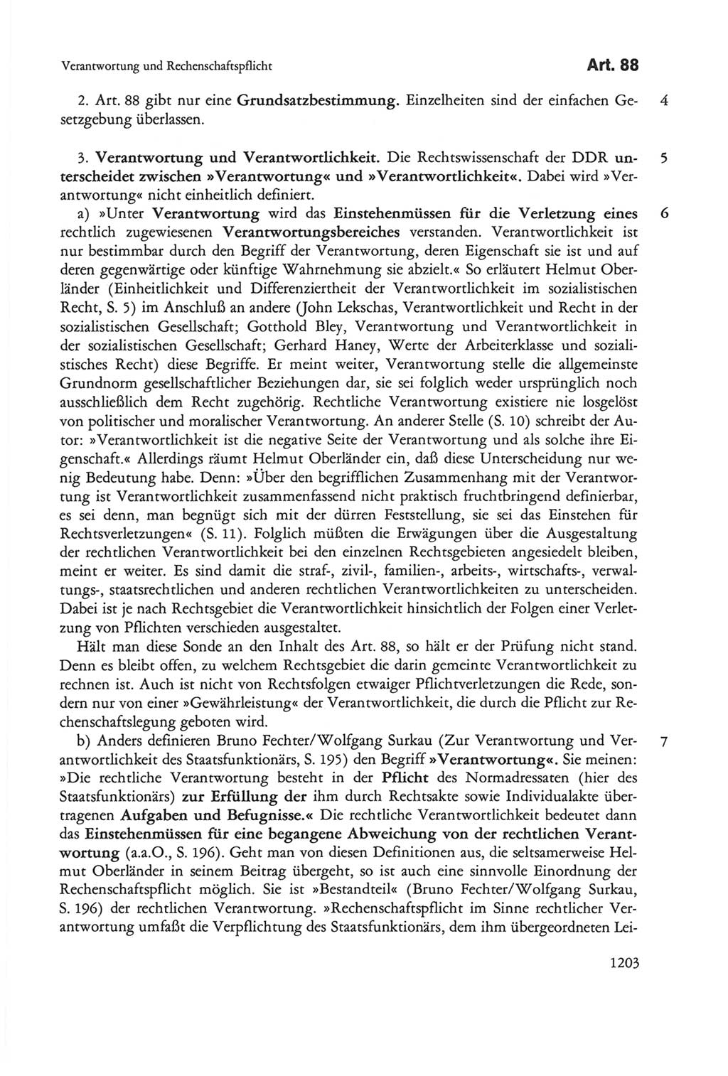 Die sozialistische Verfassung der Deutschen Demokratischen Republik (DDR), Kommentar 1982, Seite 1203 (Soz. Verf. DDR Komm. 1982, S. 1203)