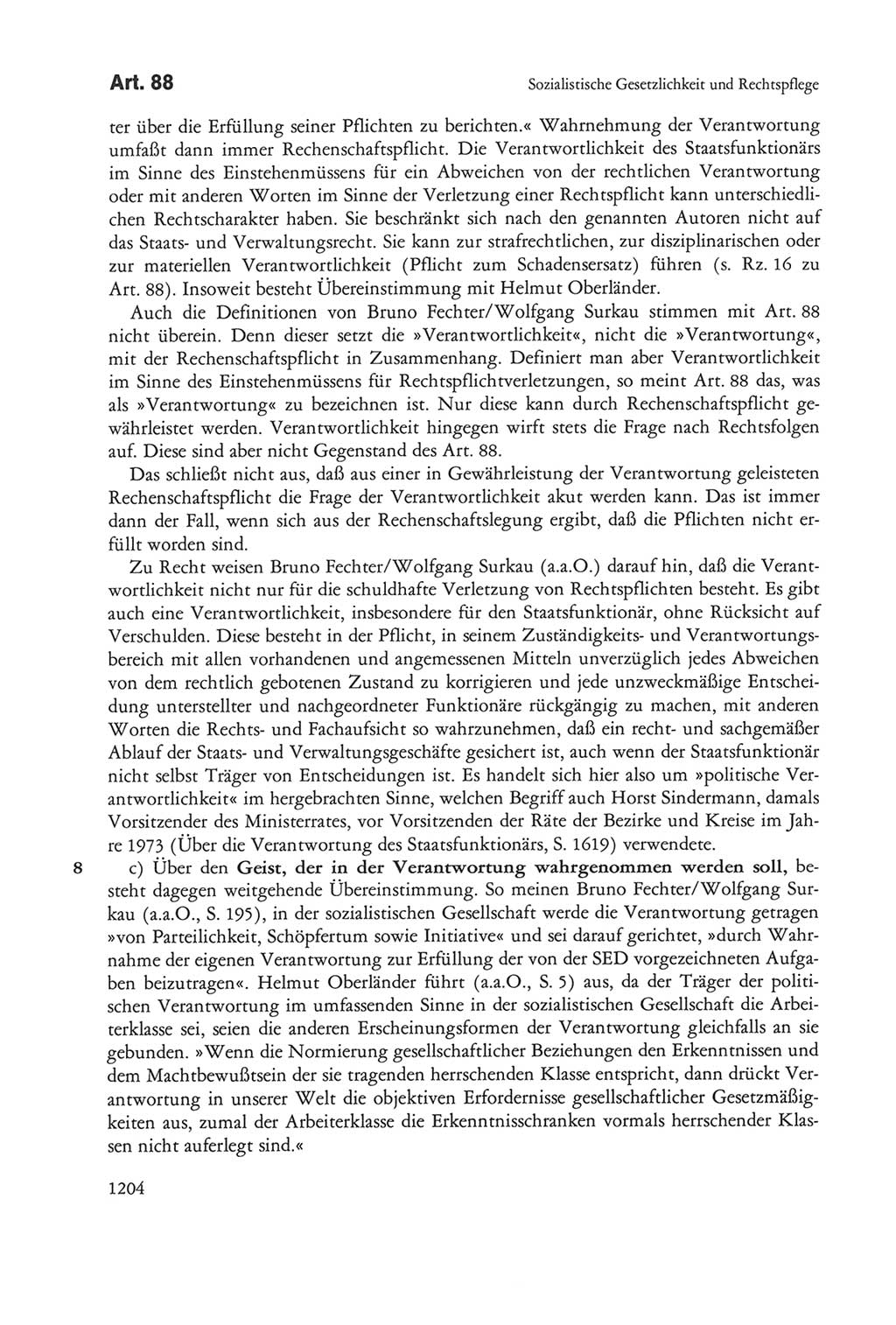 Die sozialistische Verfassung der Deutschen Demokratischen Republik (DDR), Kommentar 1982, Seite 1204 (Soz. Verf. DDR Komm. 1982, S. 1204)