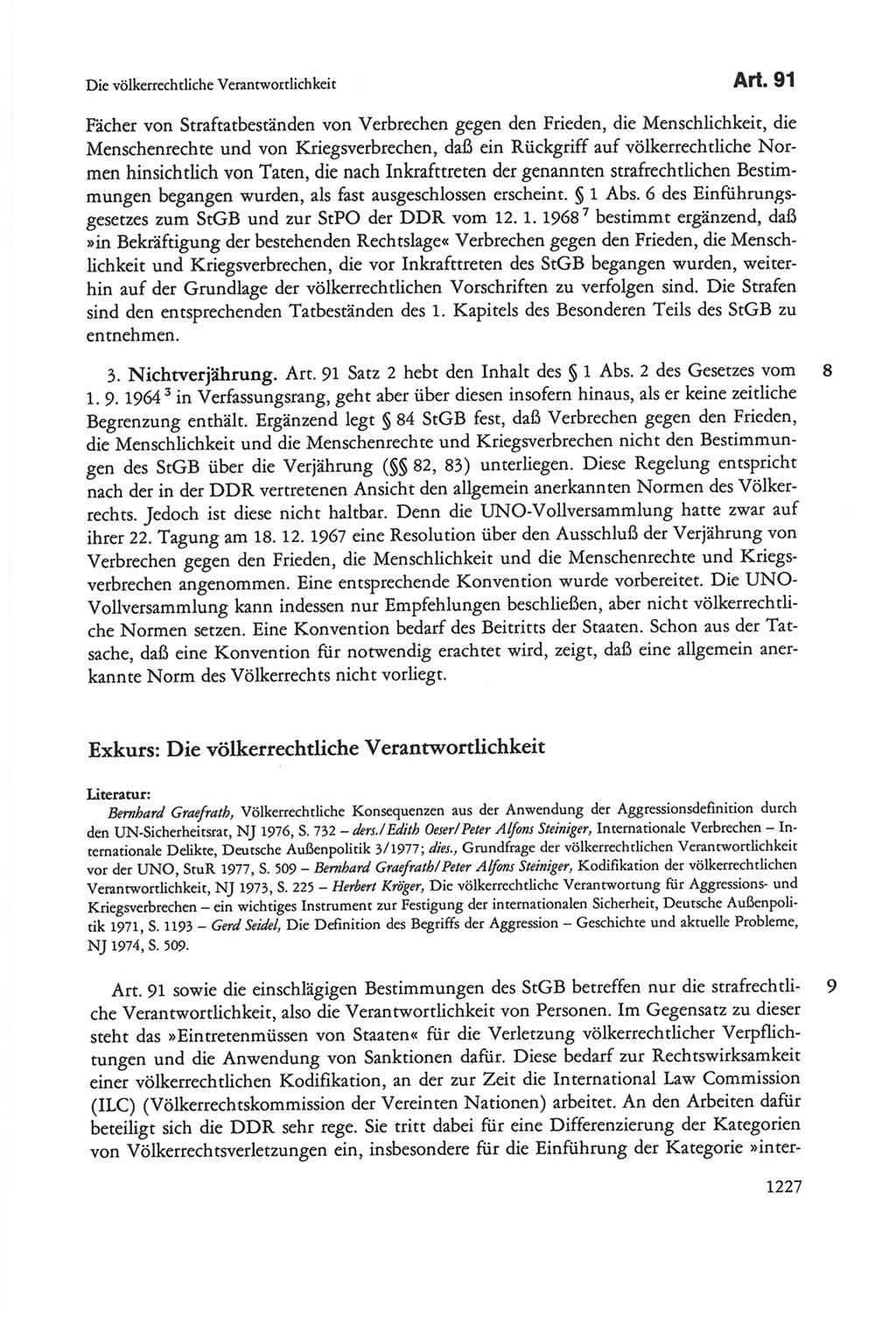 Die sozialistische Verfassung der Deutschen Demokratischen Republik (DDR), Kommentar 1982, Seite 1227 (Soz. Verf. DDR Komm. 1982, S. 1227)