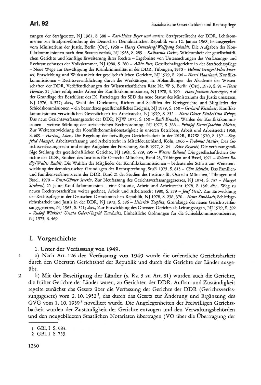 Die sozialistische Verfassung der Deutschen Demokratischen Republik (DDR), Kommentar 1982, Seite 1230 (Soz. Verf. DDR Komm. 1982, S. 1230)