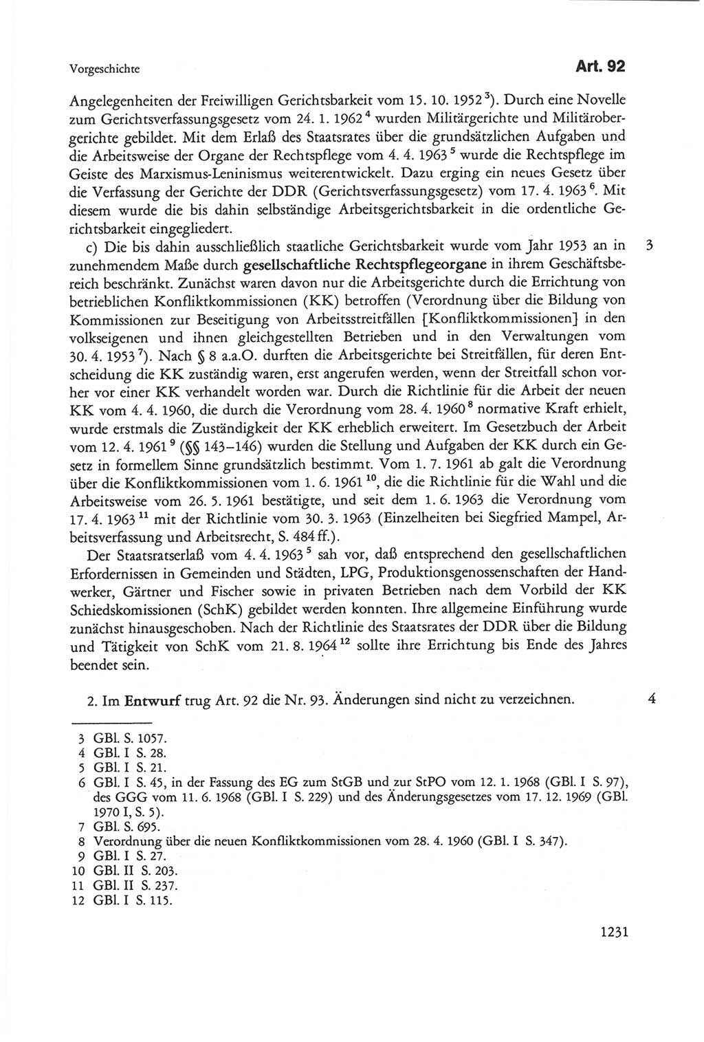 Die sozialistische Verfassung der Deutschen Demokratischen Republik (DDR), Kommentar 1982, Seite 1231 (Soz. Verf. DDR Komm. 1982, S. 1231)
