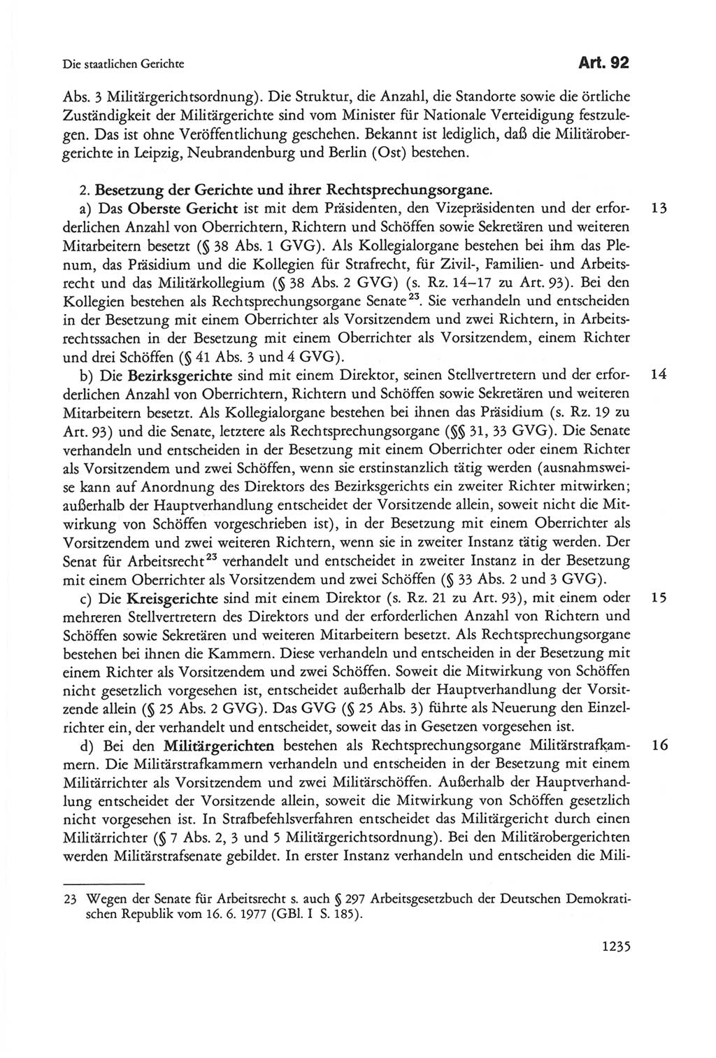 Die sozialistische Verfassung der Deutschen Demokratischen Republik (DDR), Kommentar 1982, Seite 1235 (Soz. Verf. DDR Komm. 1982, S. 1235)