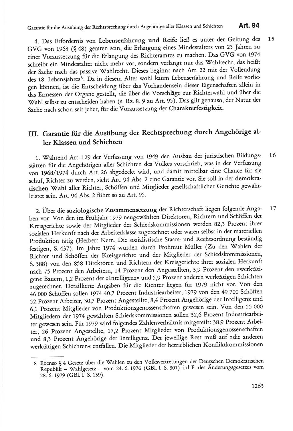 Die sozialistische Verfassung der Deutschen Demokratischen Republik (DDR), Kommentar 1982, Seite 1263 (Soz. Verf. DDR Komm. 1982, S. 1263)