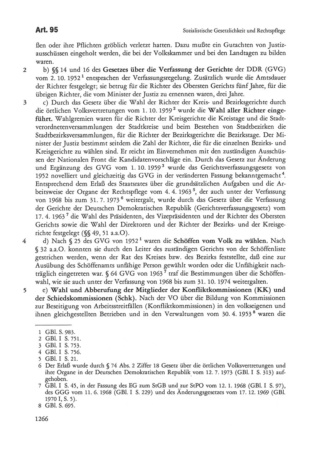 Die sozialistische Verfassung der Deutschen Demokratischen Republik (DDR), Kommentar 1982, Seite 1266 (Soz. Verf. DDR Komm. 1982, S. 1266)