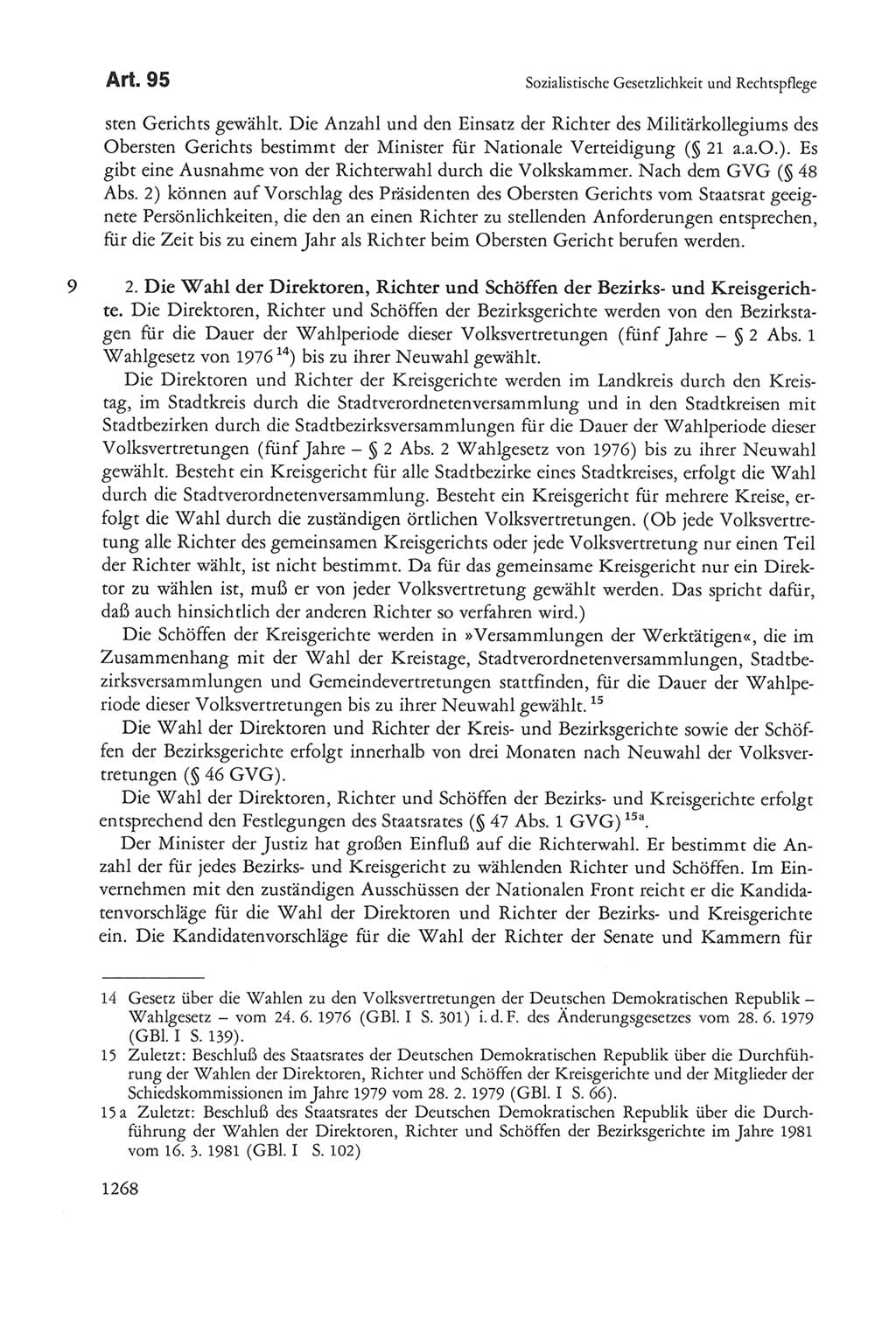 Die sozialistische Verfassung der Deutschen Demokratischen Republik (DDR), Kommentar 1982, Seite 1268 (Soz. Verf. DDR Komm. 1982, S. 1268)