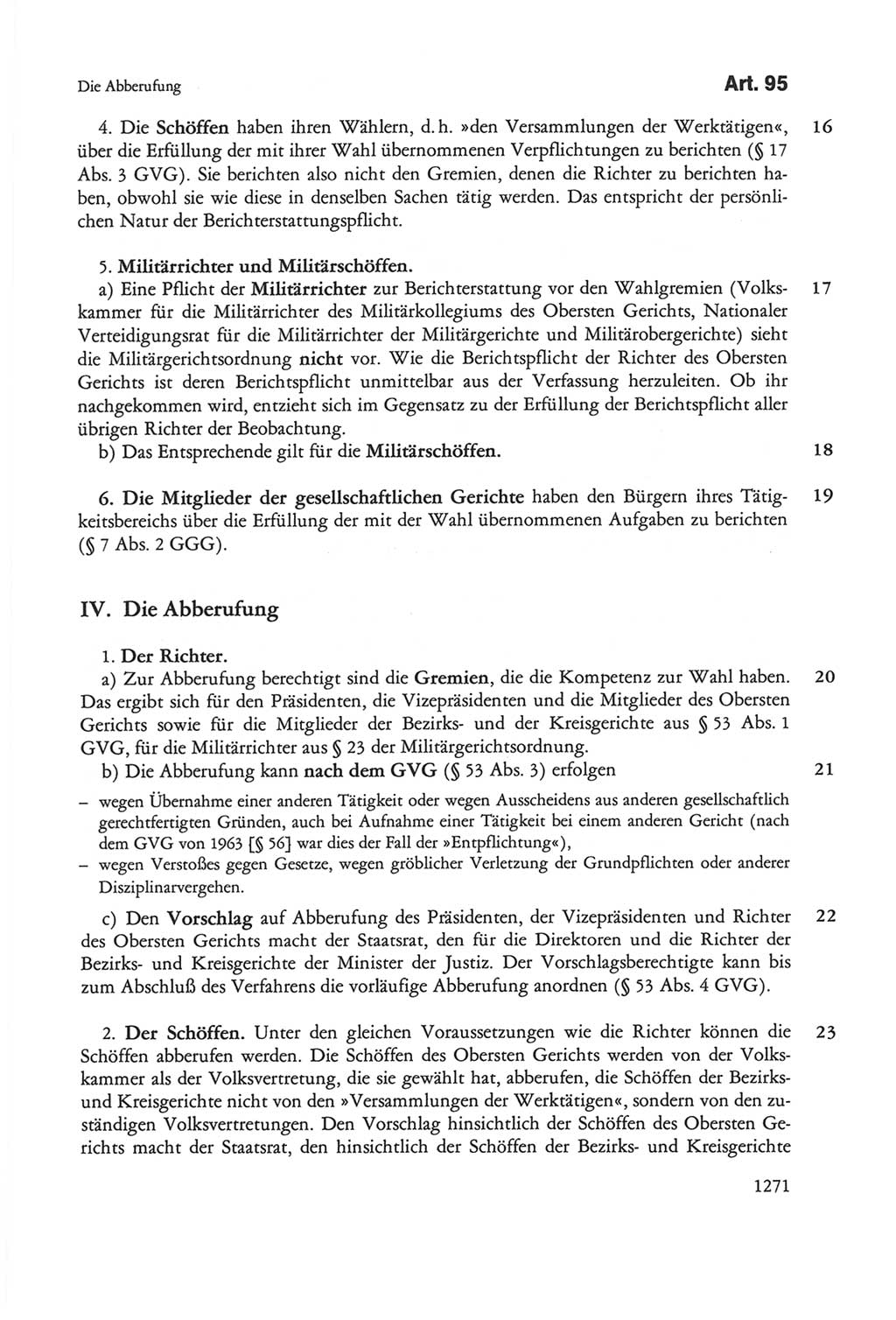 Die sozialistische Verfassung der Deutschen Demokratischen Republik (DDR), Kommentar 1982, Seite 1271 (Soz. Verf. DDR Komm. 1982, S. 1271)