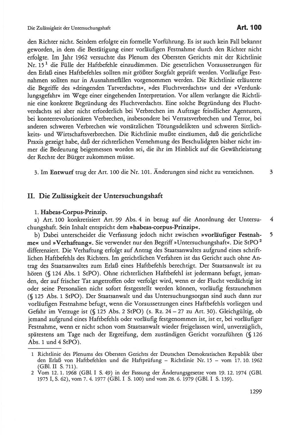 Die sozialistische Verfassung der Deutschen Demokratischen Republik (DDR), Kommentar 1982, Seite 1299 (Soz. Verf. DDR Komm. 1982, S. 1299)