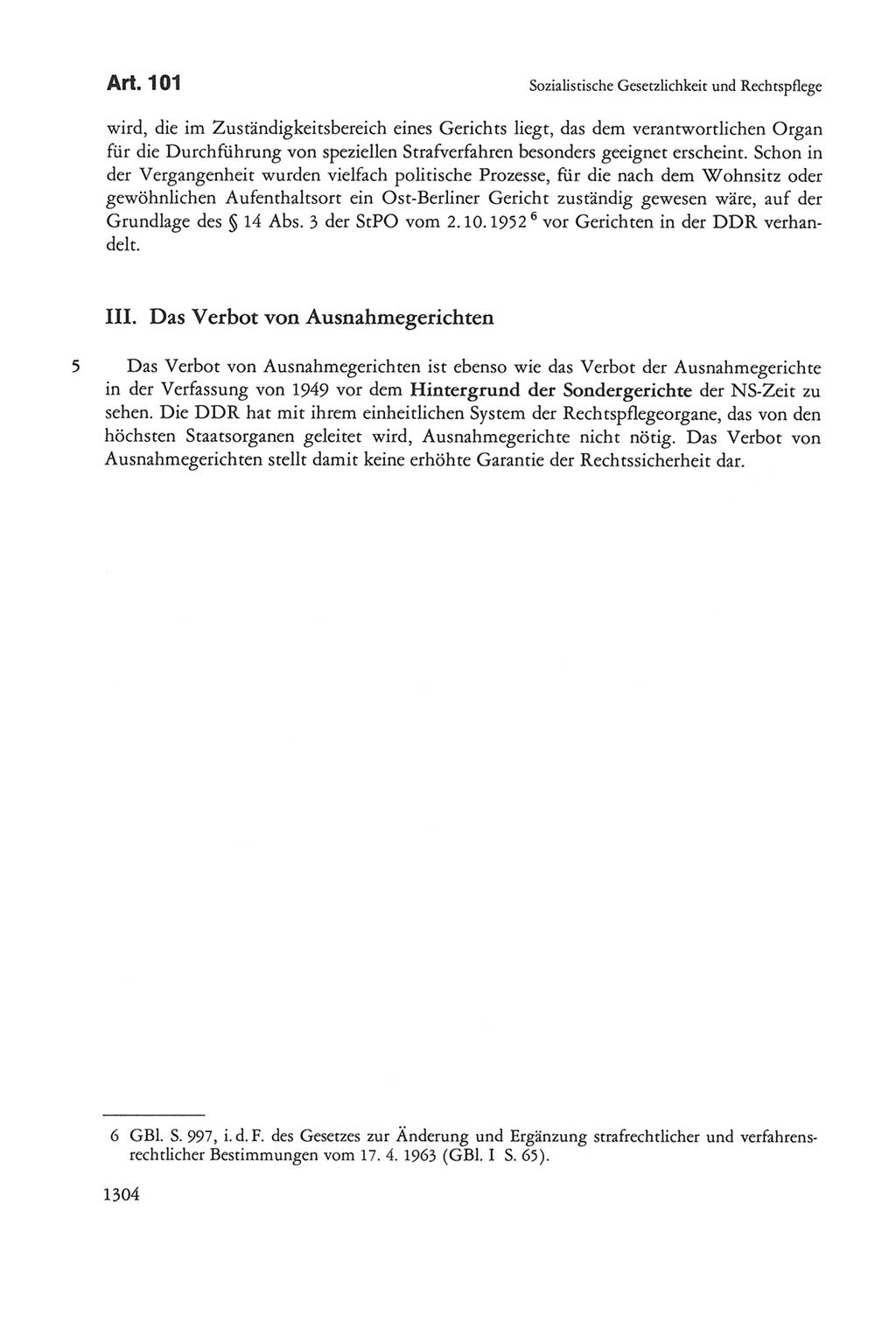 Die sozialistische Verfassung der Deutschen Demokratischen Republik (DDR), Kommentar 1982, Seite 1304 (Soz. Verf. DDR Komm. 1982, S. 1304)