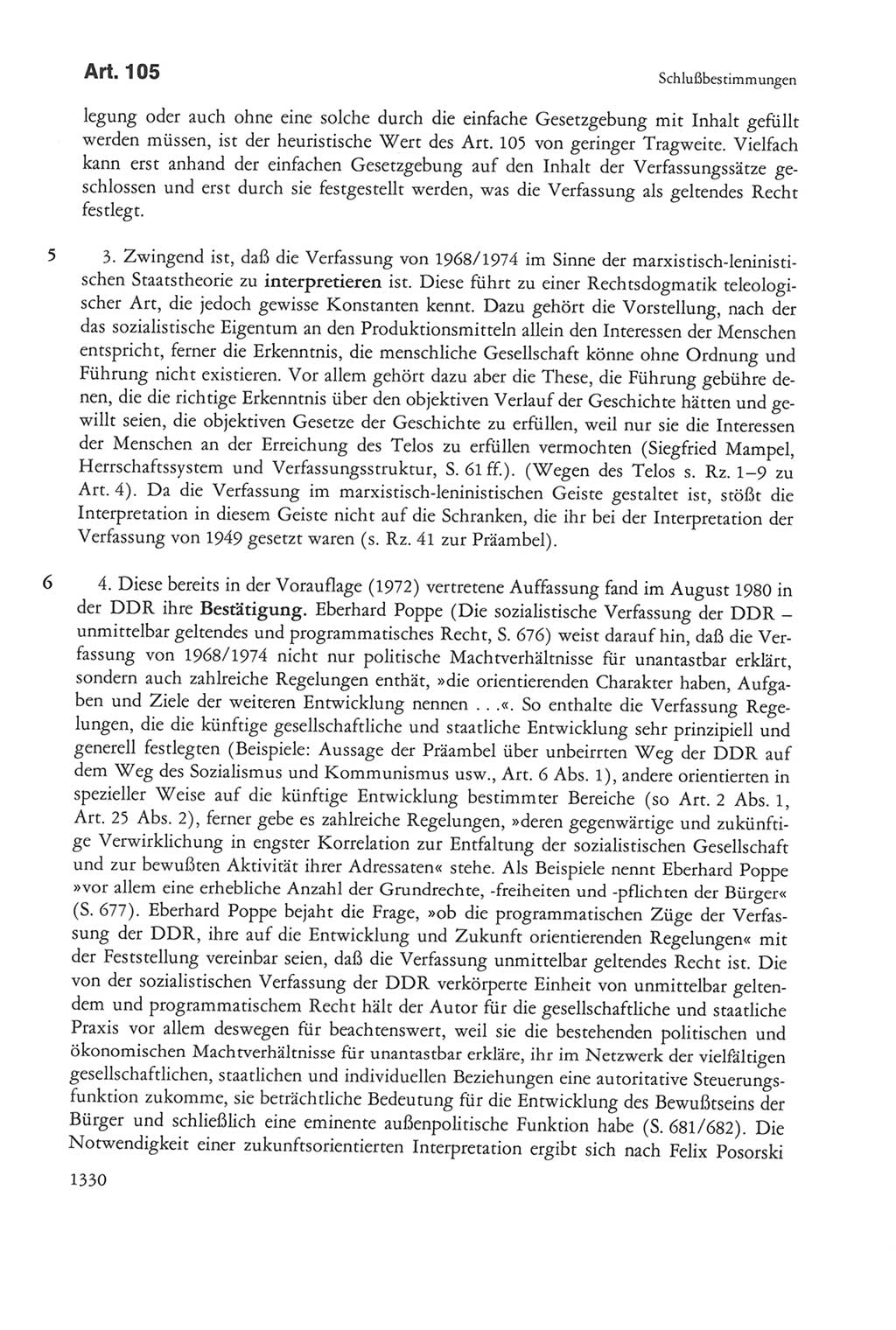 Die sozialistische Verfassung der Deutschen Demokratischen Republik (DDR), Kommentar 1982, Seite 1330 (Soz. Verf. DDR Komm. 1982, S. 1330)