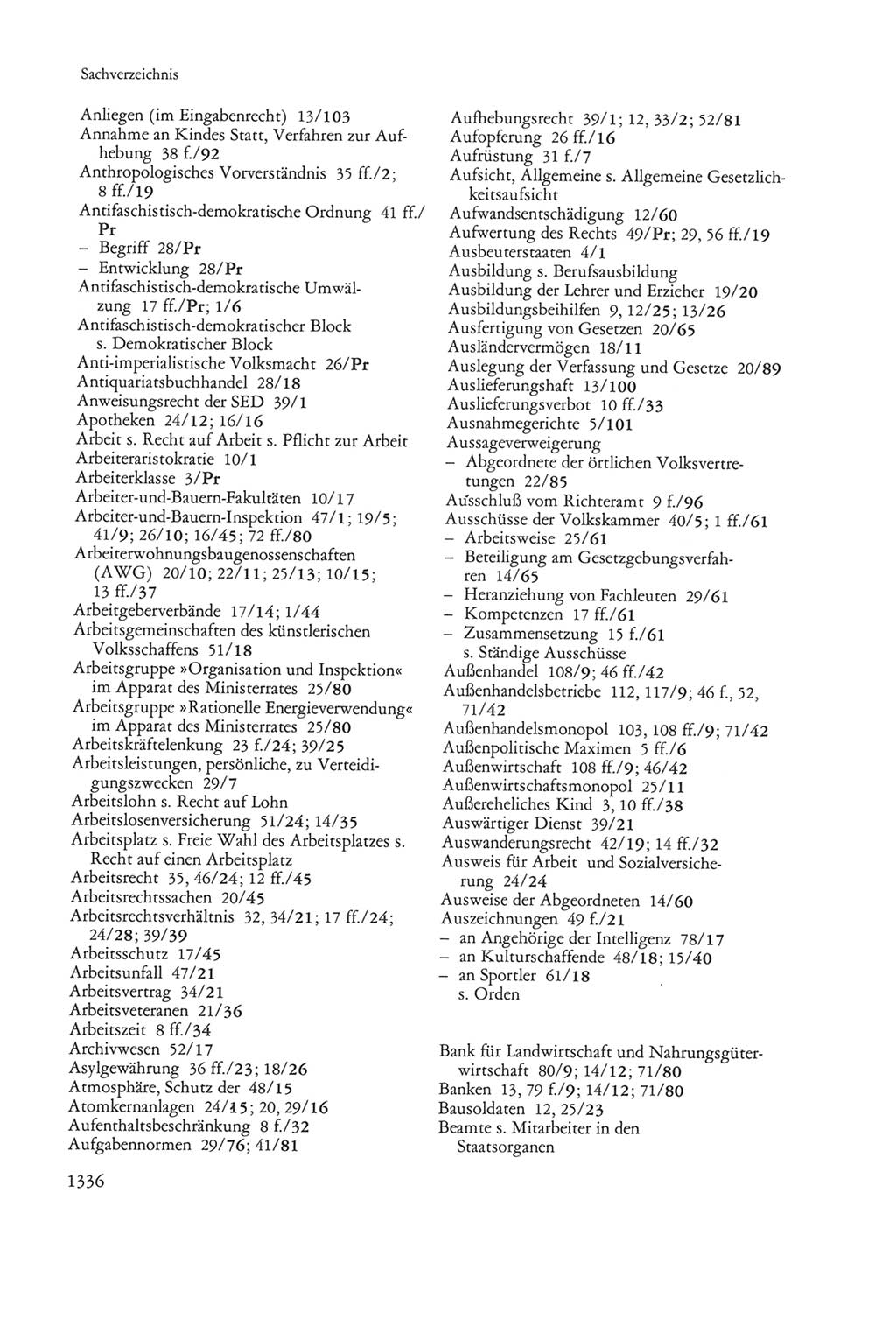 Die sozialistische Verfassung der Deutschen Demokratischen Republik (DDR), Kommentar 1982, Seite 1336 (Soz. Verf. DDR Komm. 1982, S. 1336)