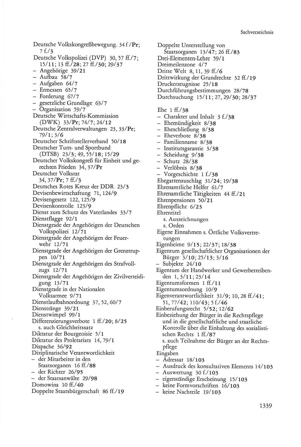 Die sozialistische Verfassung der Deutschen Demokratischen Republik (DDR), Kommentar 1982, Seite 1339 (Soz. Verf. DDR Komm. 1982, S. 1339)