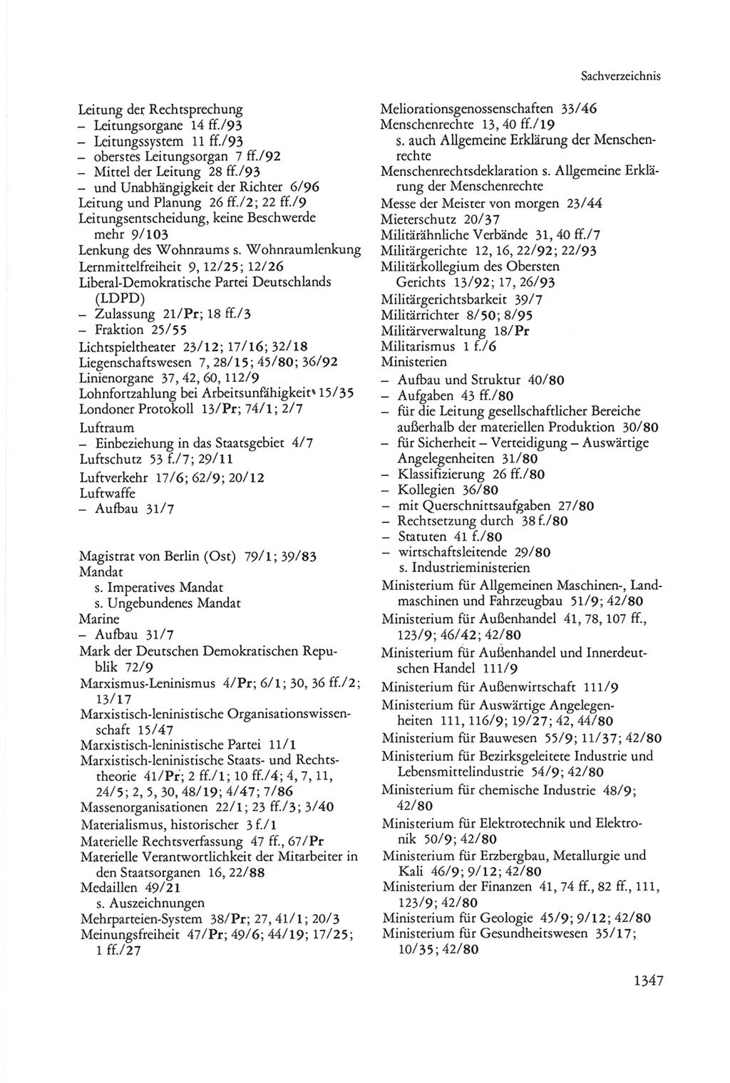 Die sozialistische Verfassung der Deutschen Demokratischen Republik (DDR), Kommentar 1982, Seite 1347 (Soz. Verf. DDR Komm. 1982, S. 1347)