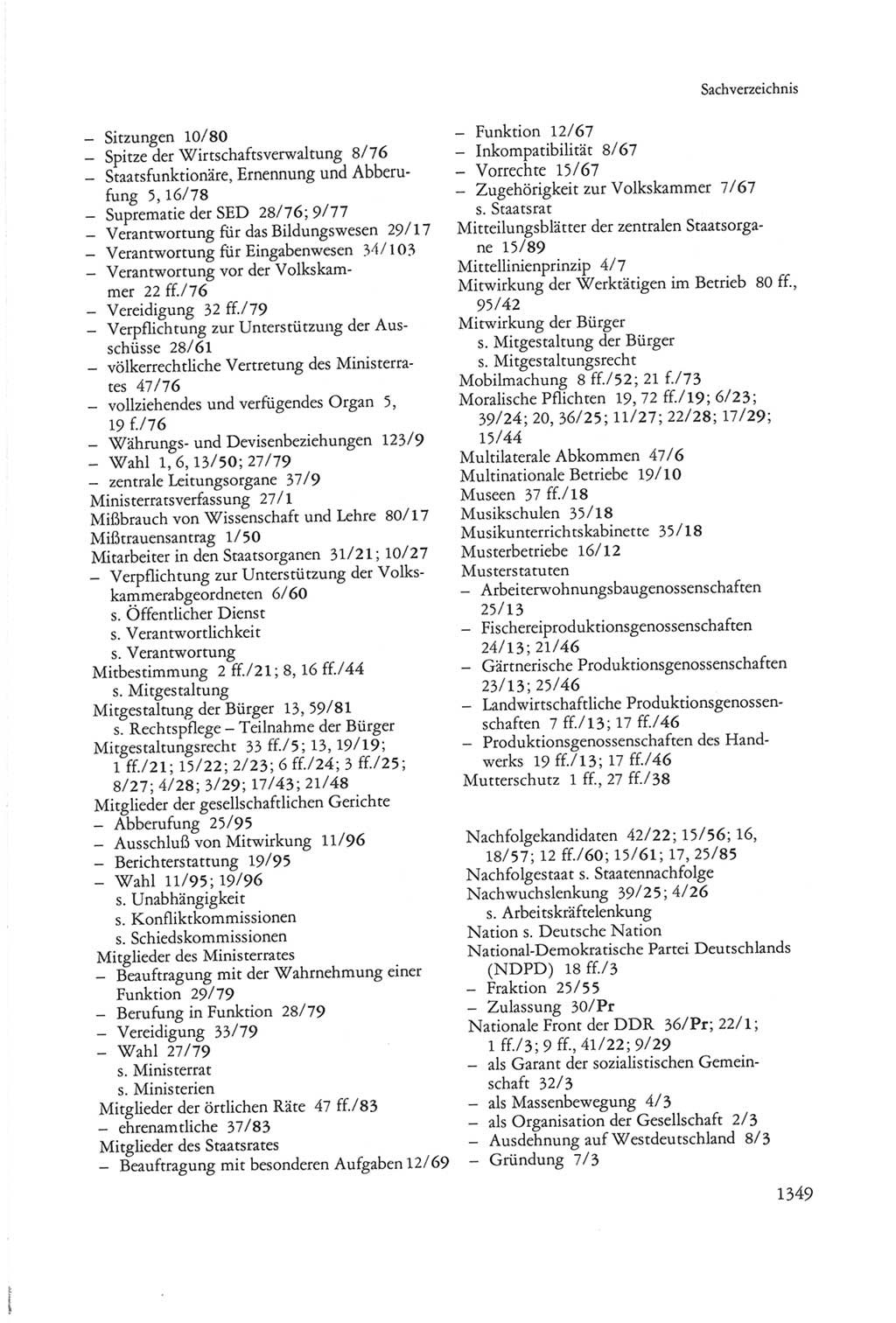 Die sozialistische Verfassung der Deutschen Demokratischen Republik (DDR), Kommentar 1982, Seite 1349 (Soz. Verf. DDR Komm. 1982, S. 1349)