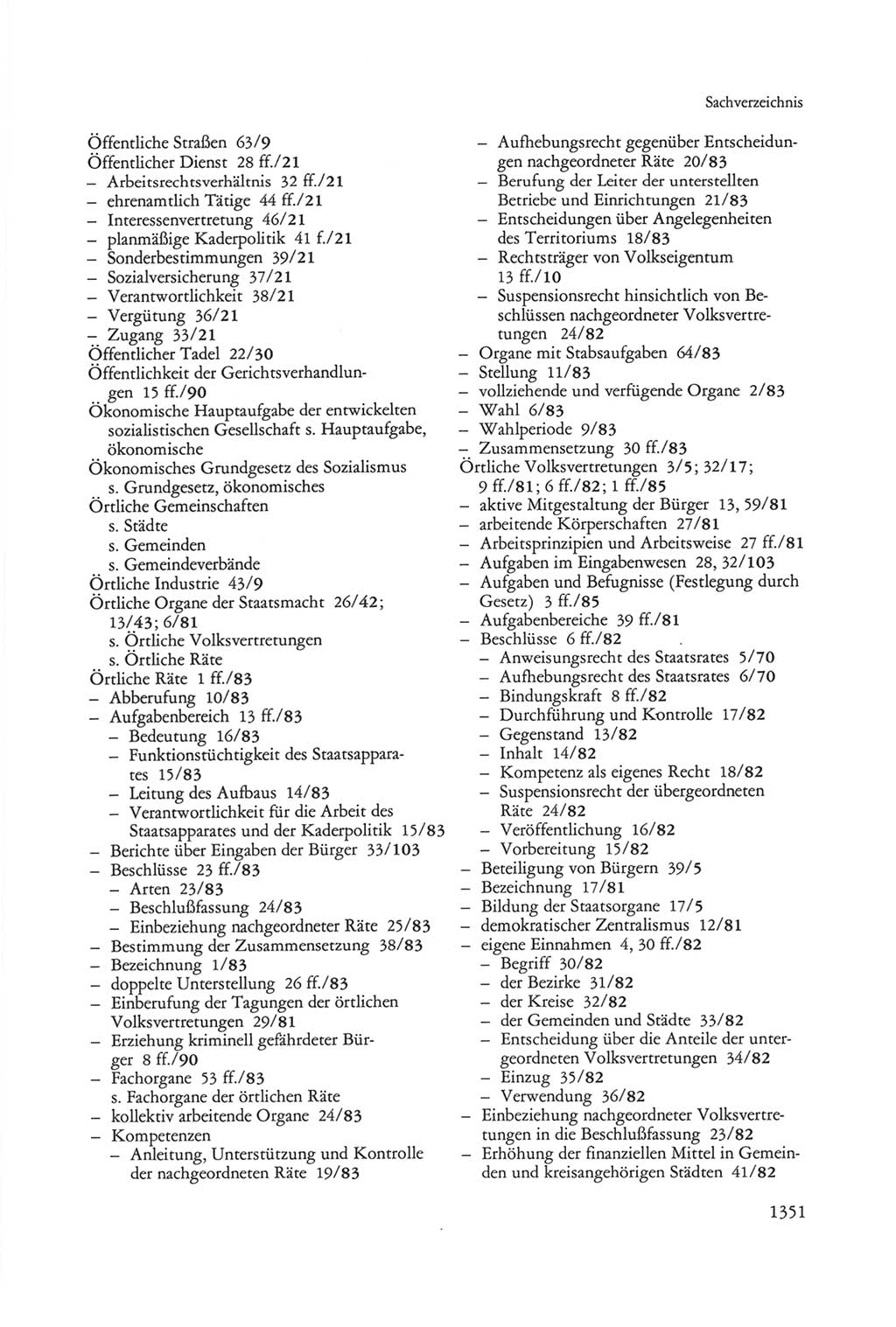 Die sozialistische Verfassung der Deutschen Demokratischen Republik (DDR), Kommentar 1982, Seite 1351 (Soz. Verf. DDR Komm. 1982, S. 1351)