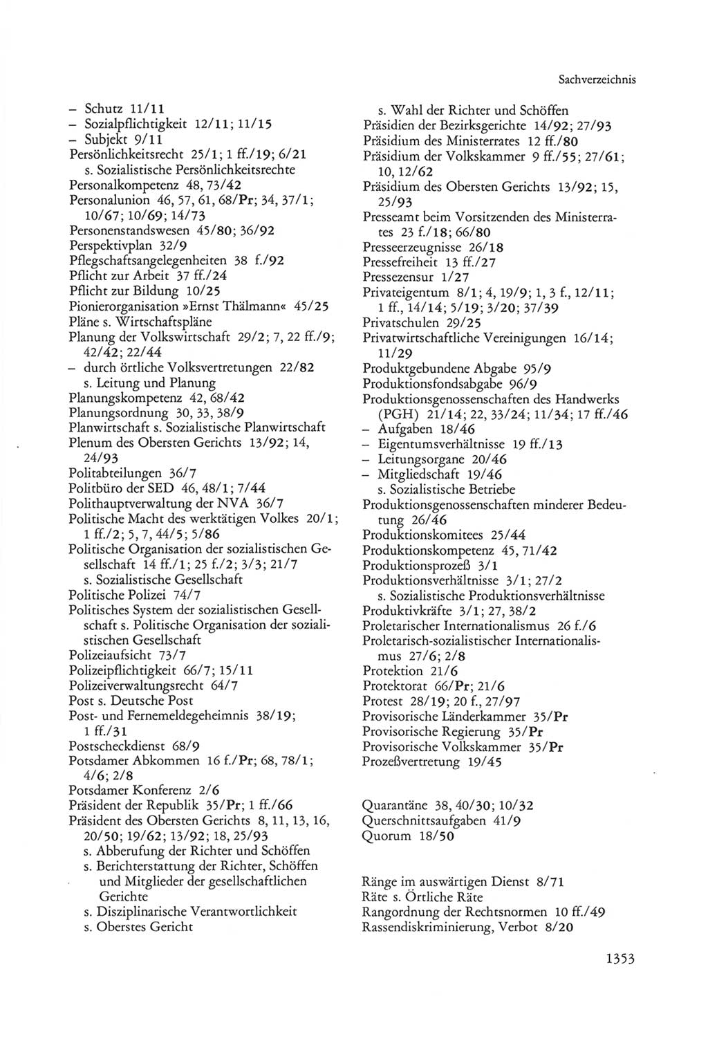 Die sozialistische Verfassung der Deutschen Demokratischen Republik (DDR), Kommentar 1982, Seite 1353 (Soz. Verf. DDR Komm. 1982, S. 1353)