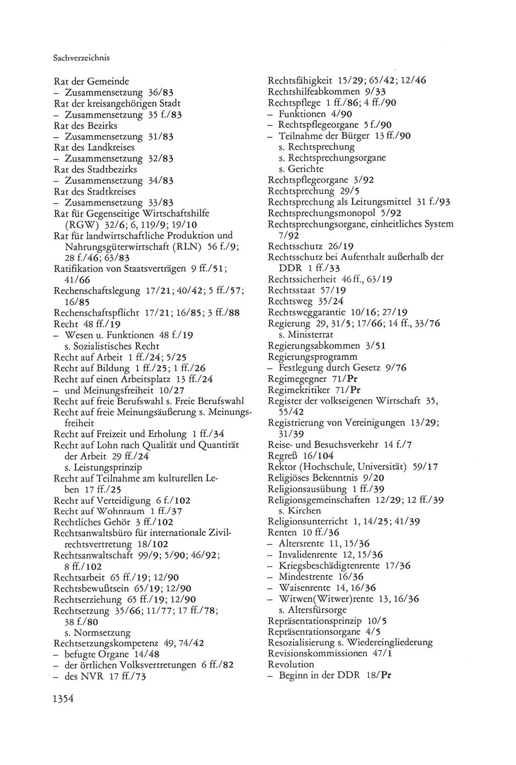 Die sozialistische Verfassung der Deutschen Demokratischen Republik (DDR), Kommentar 1982, Seite 1354 (Soz. Verf. DDR Komm. 1982, S. 1354)