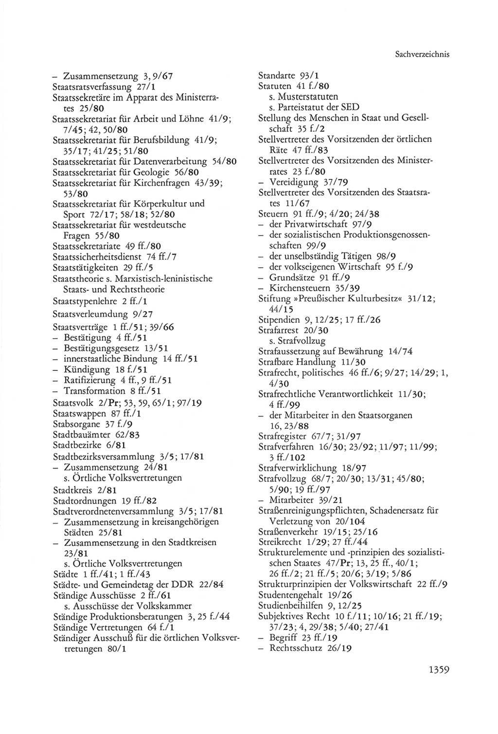 Die sozialistische Verfassung der Deutschen Demokratischen Republik (DDR), Kommentar 1982, Seite 1359 (Soz. Verf. DDR Komm. 1982, S. 1359)