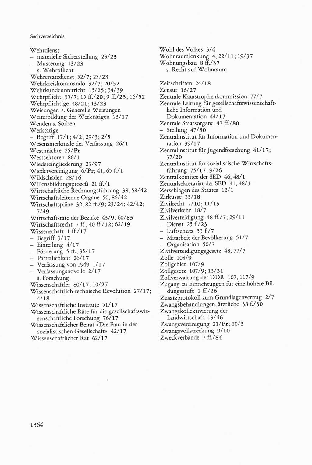 Die sozialistische Verfassung der Deutschen Demokratischen Republik (DDR), Kommentar 1982, Seite 1364 (Soz. Verf. DDR Komm. 1982, S. 1364)