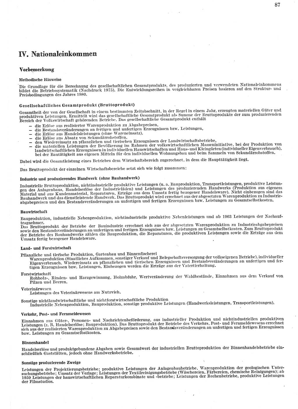 Statistisches Jahrbuch der Deutschen Demokratischen Republik (DDR) 1982, Seite 87 (Stat. Jb. DDR 1982, S. 87)