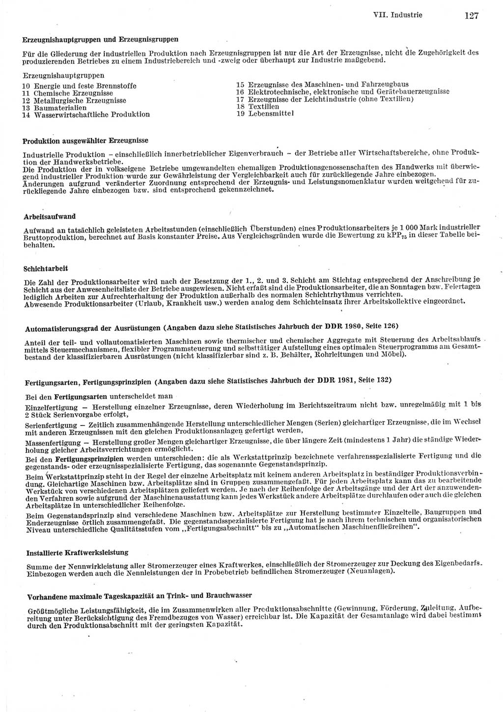 Statistisches Jahrbuch der Deutschen Demokratischen Republik (DDR) 1982, Seite 127 (Stat. Jb. DDR 1982, S. 127)