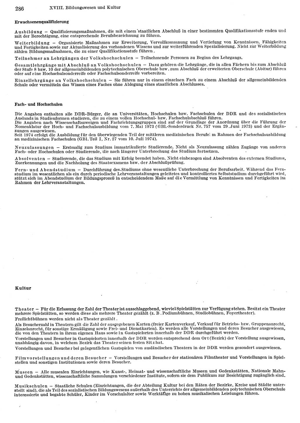 Statistisches Jahrbuch der Deutschen Demokratischen Republik (DDR) 1982, Seite 286 (Stat. Jb. DDR 1982, S. 286)
