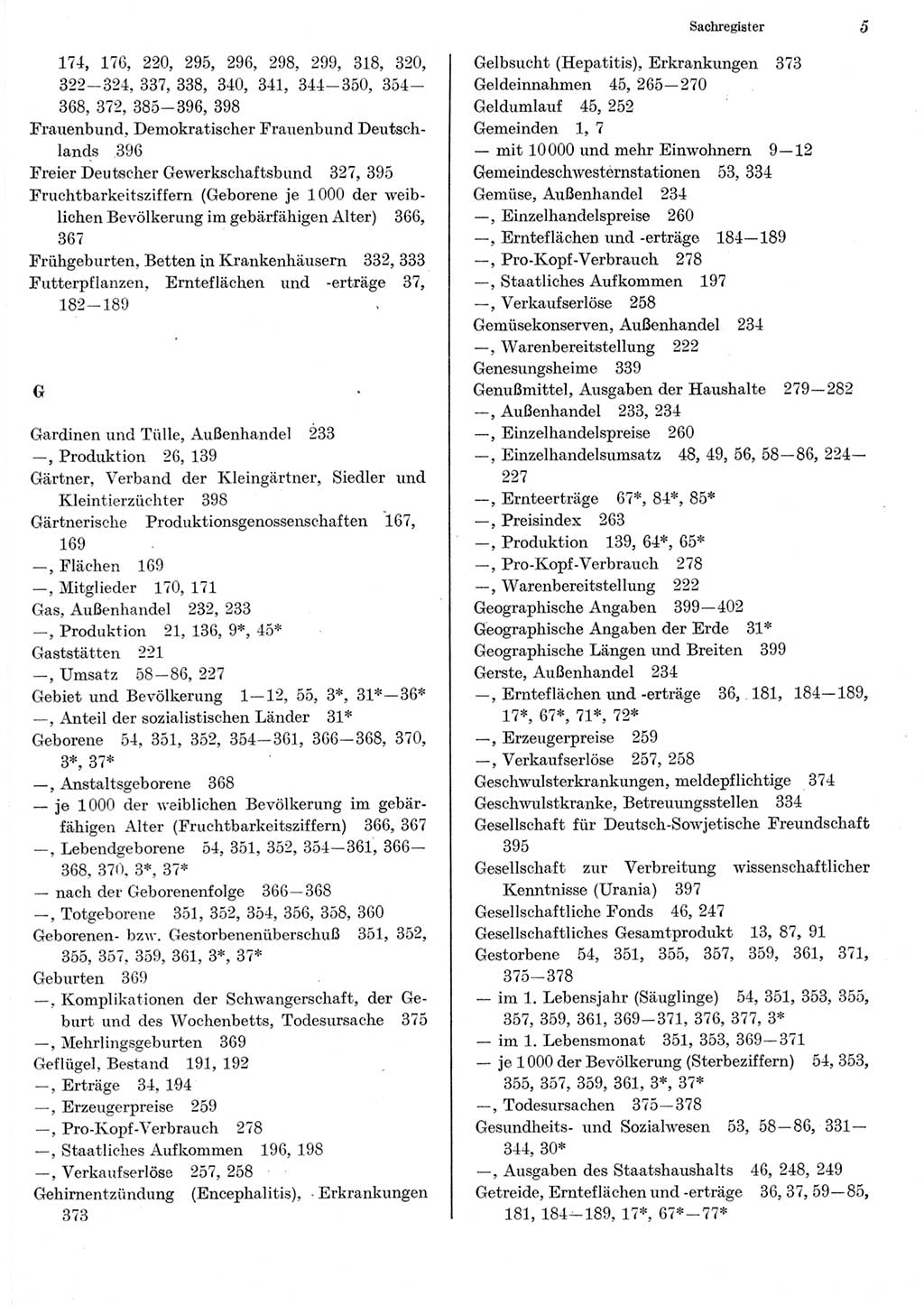 Statistisches Jahrbuch der Deutschen Demokratischen Republik (DDR) 1982, Seite 5 (Stat. Jb. DDR 1982, S. 5)