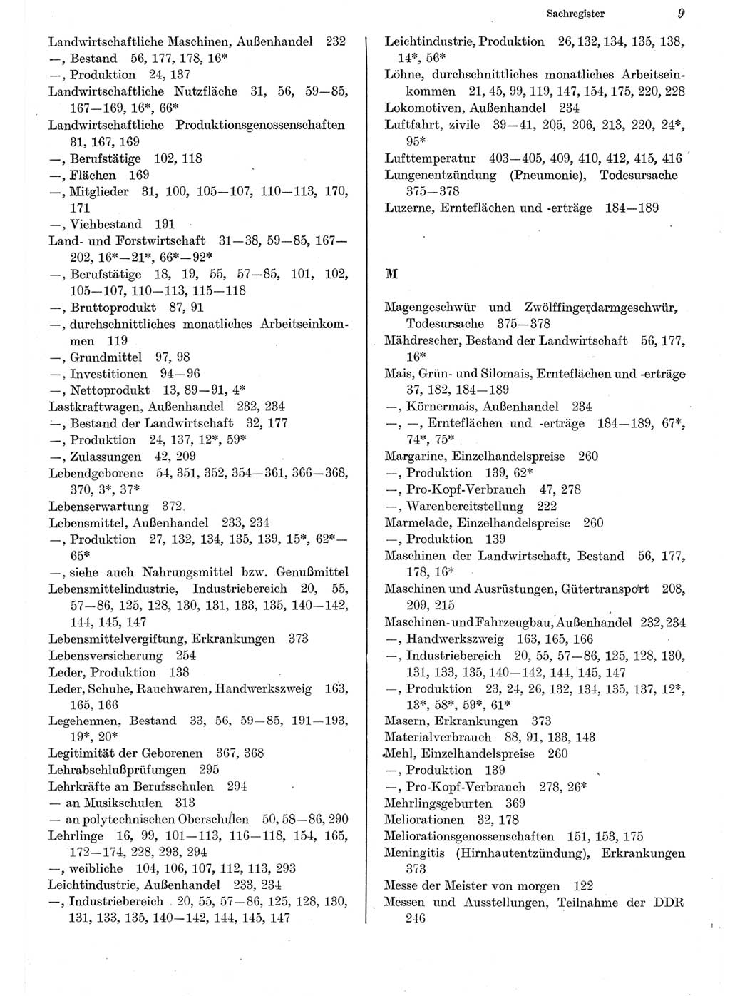 Statistisches Jahrbuch der Deutschen Demokratischen Republik (DDR) 1982, Seite 9 (Stat. Jb. DDR 1982, S. 9)