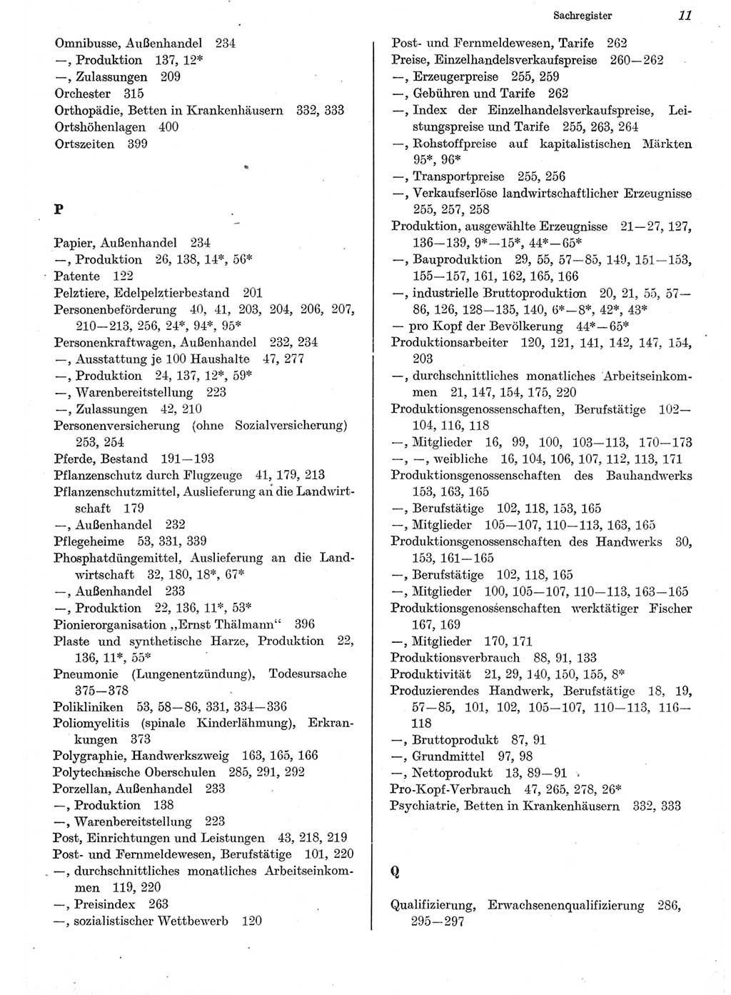 Statistisches Jahrbuch der Deutschen Demokratischen Republik (DDR) 1982, Seite 11 (Stat. Jb. DDR 1982, S. 11)