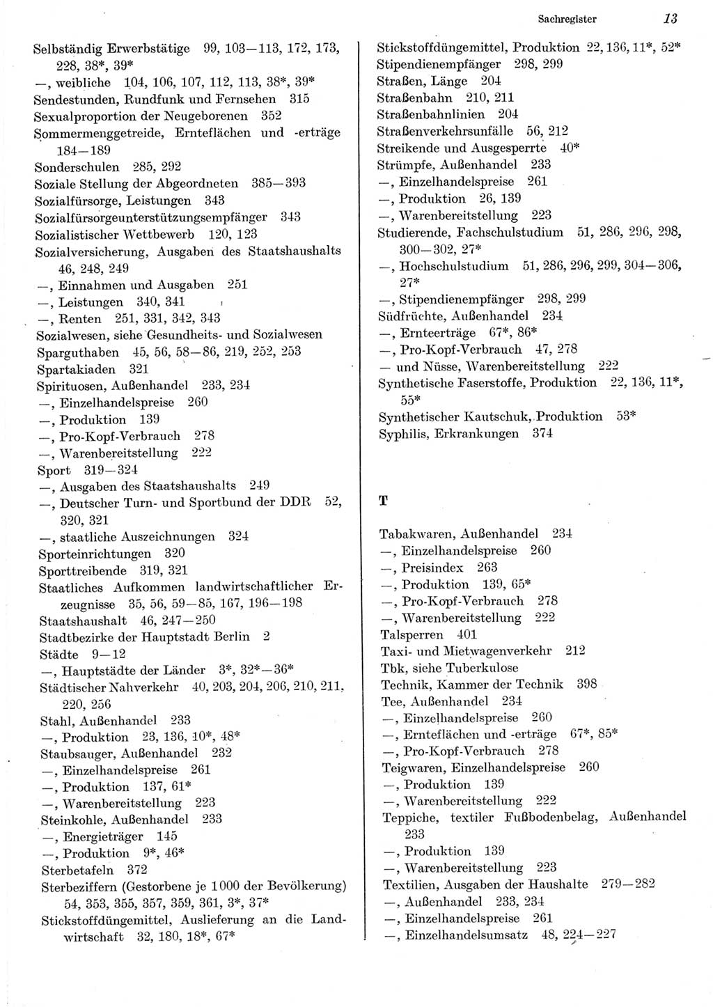 Statistisches Jahrbuch der Deutschen Demokratischen Republik (DDR) 1982, Seite 13 (Stat. Jb. DDR 1982, S. 13)