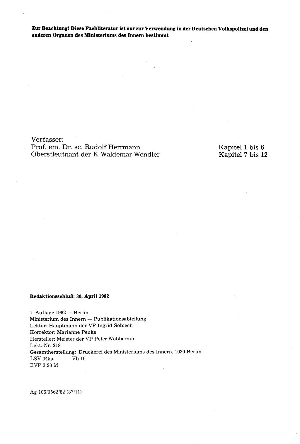 Strafprozessuale und taktisch-methodische Grundfragen der Freiheitsentziehung im Ermittlungsverfahren [Deutsche Demokratische Republik (DDR)] 1982, Seite 4 (Strafproz. Grundfr. EV DDR 1982, S. 4)