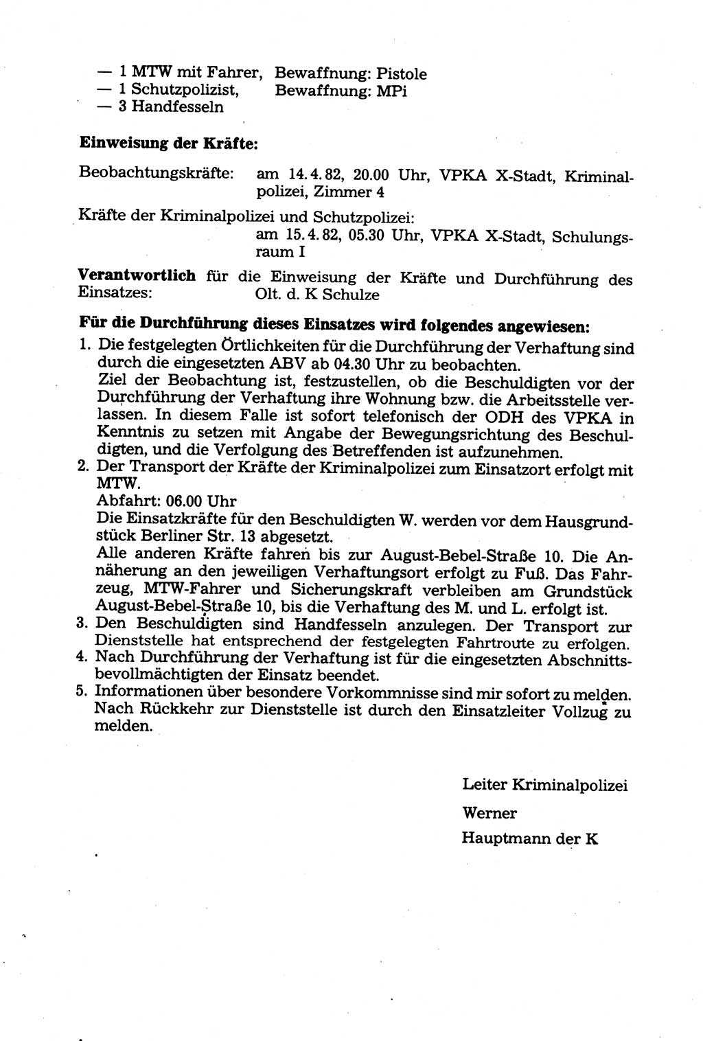 Strafprozessuale und taktisch-methodische Grundfragen der Freiheitsentziehung im Ermittlungsverfahren [Deutsche Demokratische Republik (DDR)] 1982, Seite 138 (Strafproz. Grundfr. EV DDR 1982, S. 138)