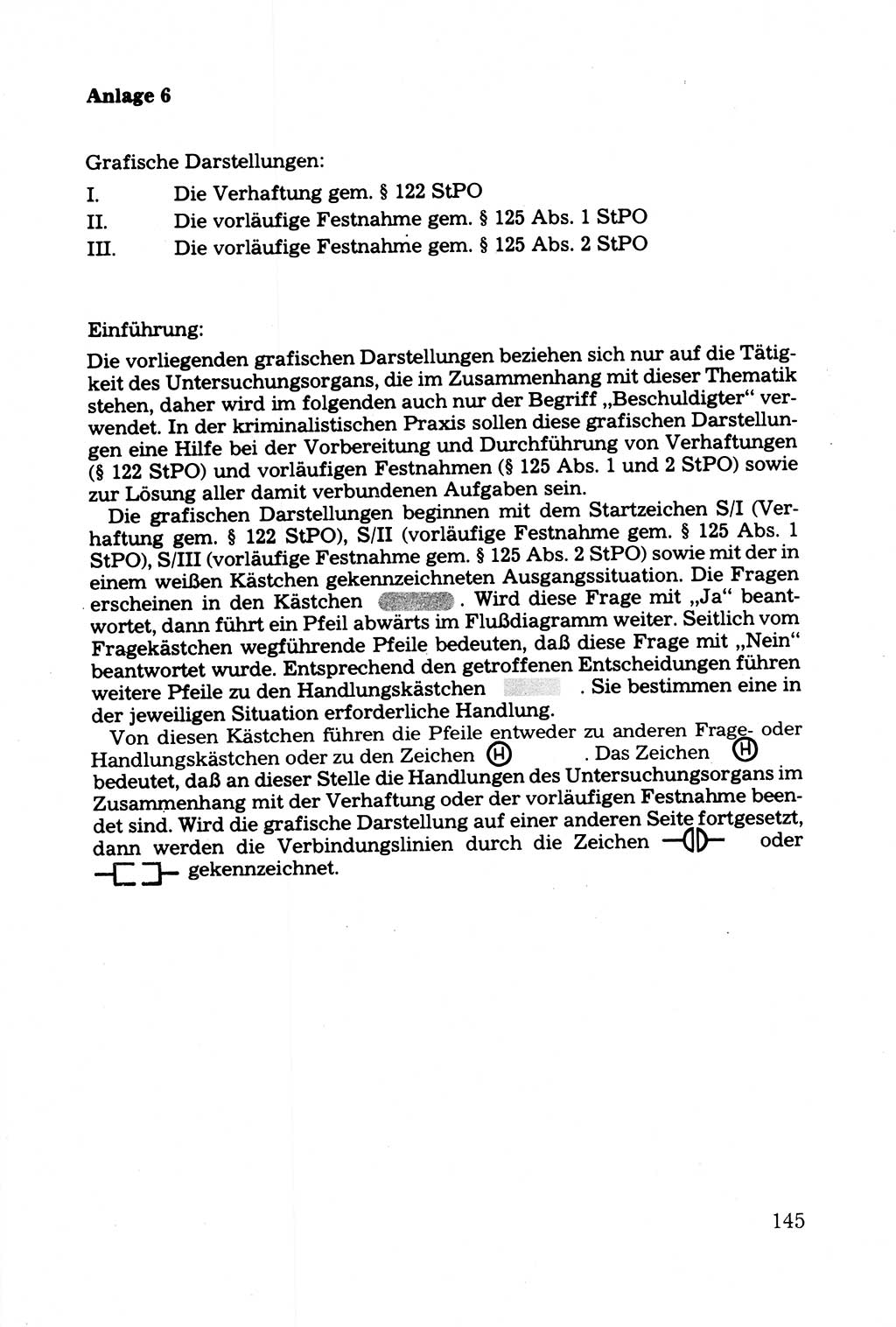 Strafprozessuale und taktisch-methodische Grundfragen der Freiheitsentziehung im Ermittlungsverfahren [Deutsche Demokratische Republik (DDR)] 1982, Seite 145 (Strafproz. Grundfr. EV DDR 1982, S. 145)