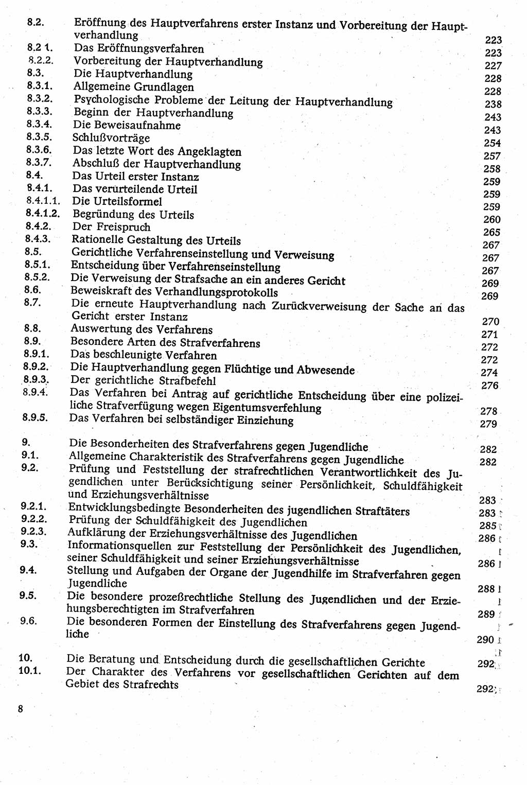 Strafverfahrensrecht [Deutsche Demokratische Republik (DDR)], Lehrbuch 1982, Seite 8 (Strafverf.-R. DDR Lb. 1982, S. 8)