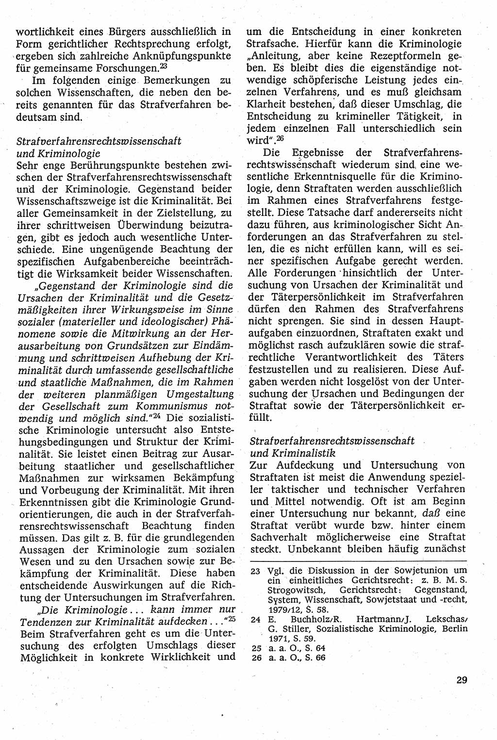 Strafverfahrensrecht [Deutsche Demokratische Republik (DDR)], Lehrbuch 1982, Seite 29 (Strafverf.-R. DDR Lb. 1982, S. 29)