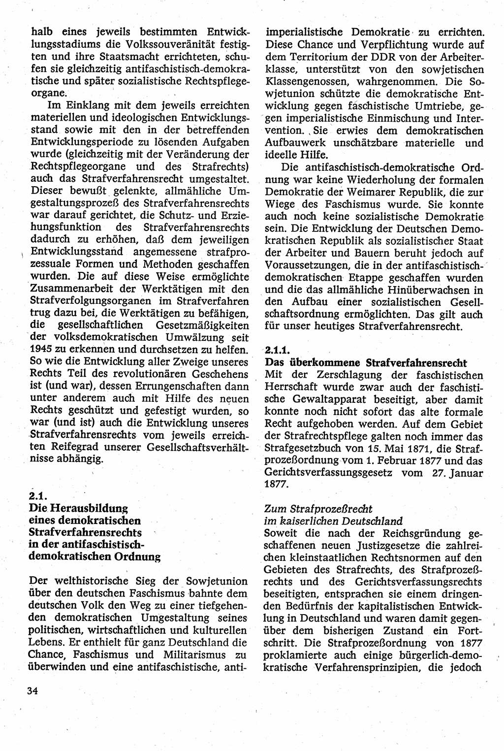 Strafverfahrensrecht [Deutsche Demokratische Republik (DDR)], Lehrbuch 1982, Seite 34 (Strafverf.-R. DDR Lb. 1982, S. 34)