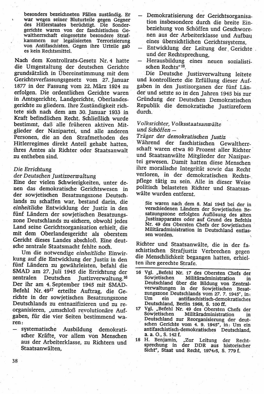 Strafverfahrensrecht [Deutsche Demokratische Republik (DDR)], Lehrbuch 1982, Seite 38 (Strafverf.-R. DDR Lb. 1982, S. 38)