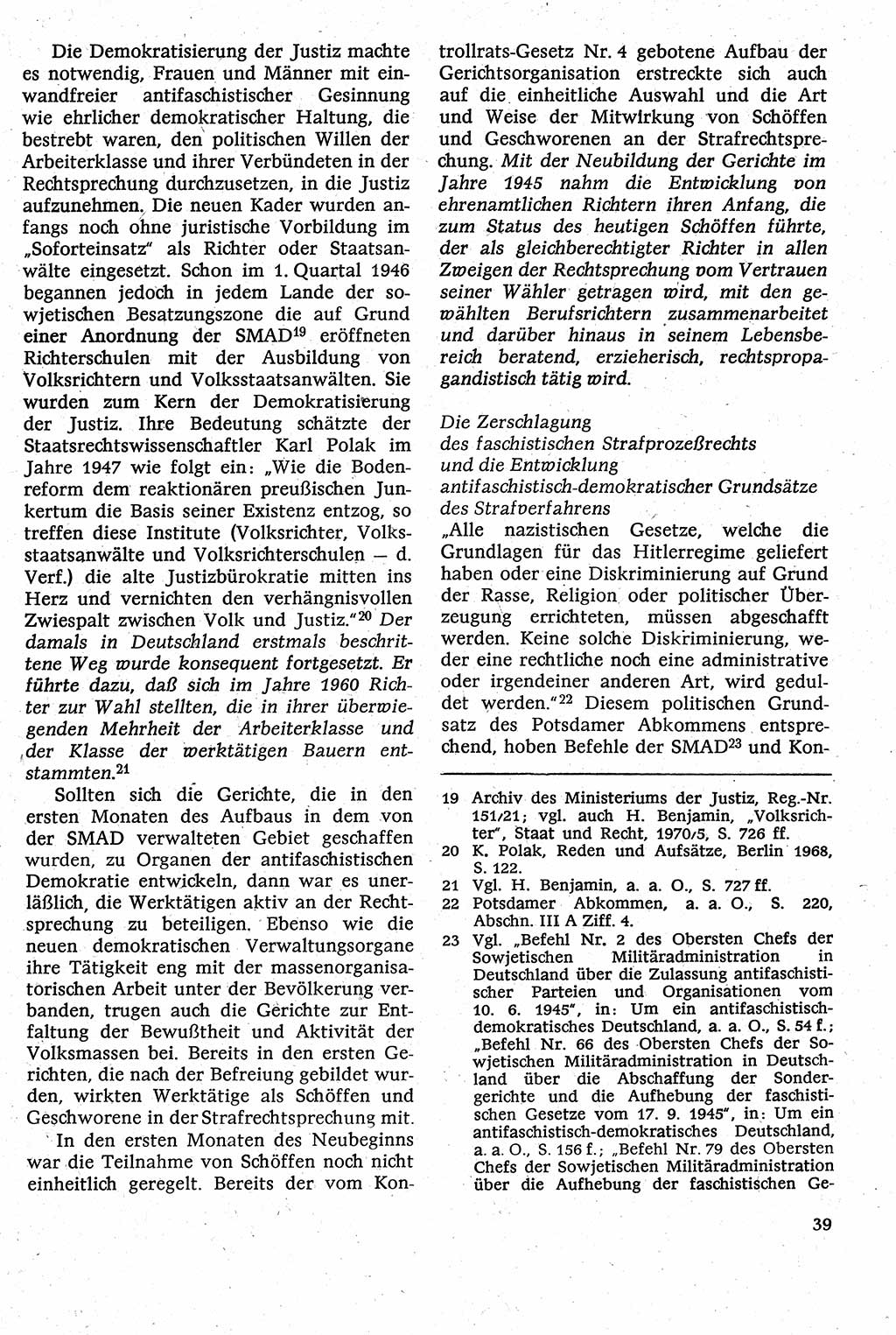 Strafverfahrensrecht [Deutsche Demokratische Republik (DDR)], Lehrbuch 1982, Seite 39 (Strafverf.-R. DDR Lb. 1982, S. 39)