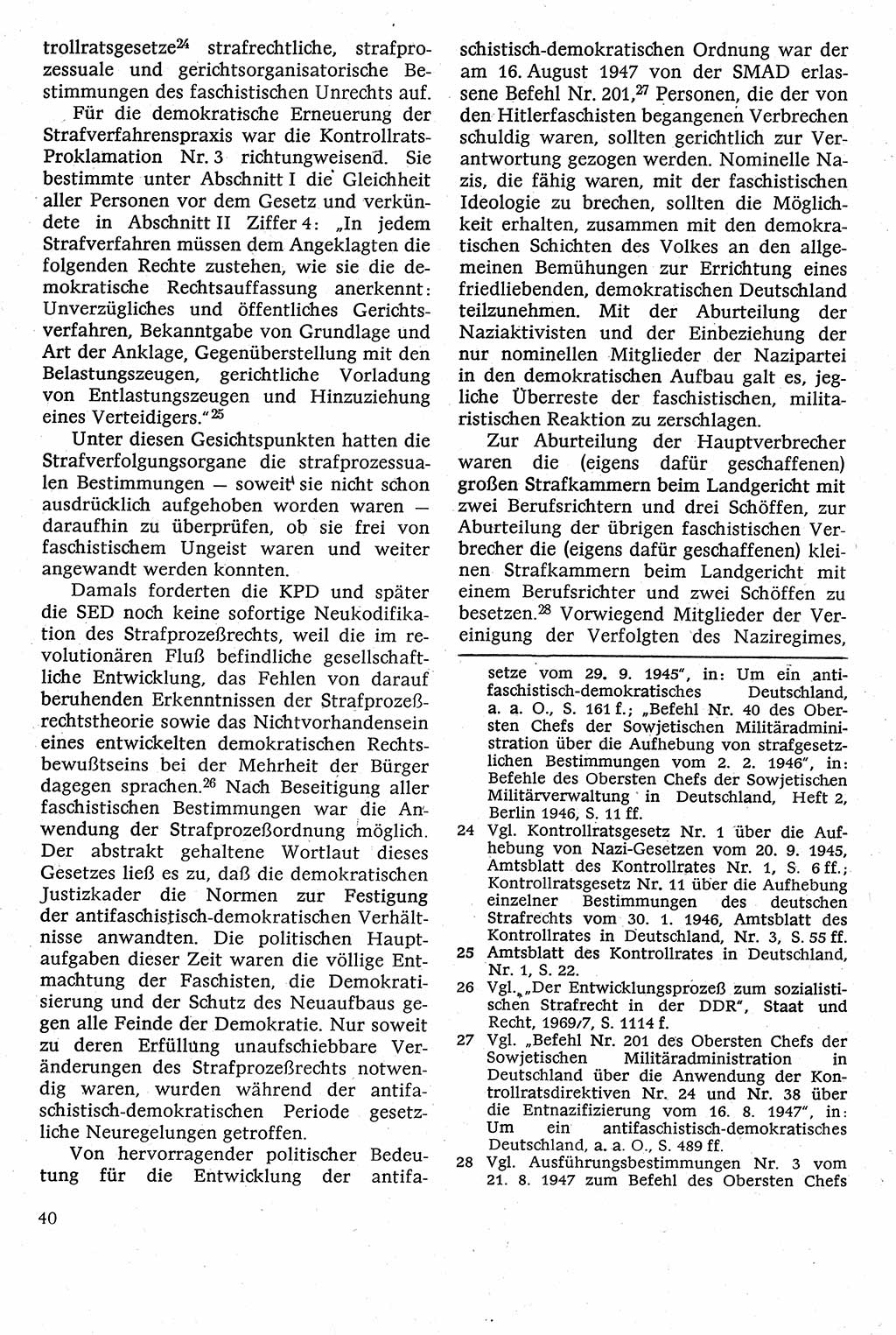 Strafverfahrensrecht [Deutsche Demokratische Republik (DDR)], Lehrbuch 1982, Seite 40 (Strafverf.-R. DDR Lb. 1982, S. 40)