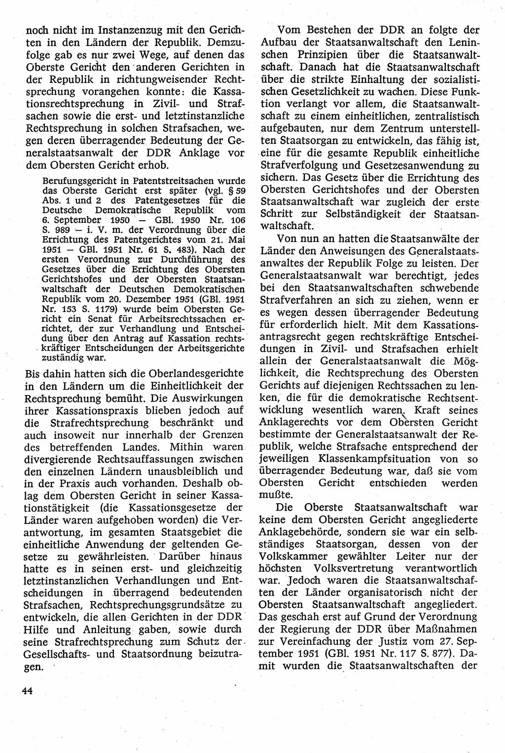 Strafverfahrensrecht [Deutsche Demokratische Republik (DDR)], Lehrbuch 1982, Seite 44 (Strafverf.-R. DDR Lb. 1982, S. 44)