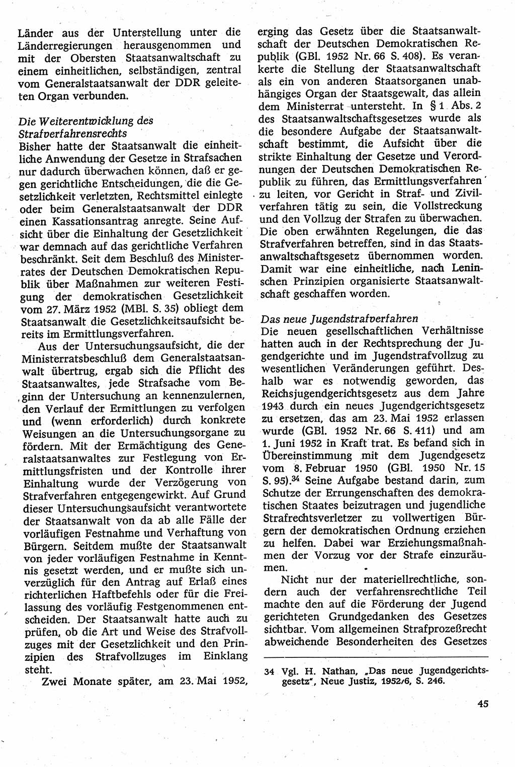 Strafverfahrensrecht [Deutsche Demokratische Republik (DDR)], Lehrbuch 1982, Seite 45 (Strafverf.-R. DDR Lb. 1982, S. 45)