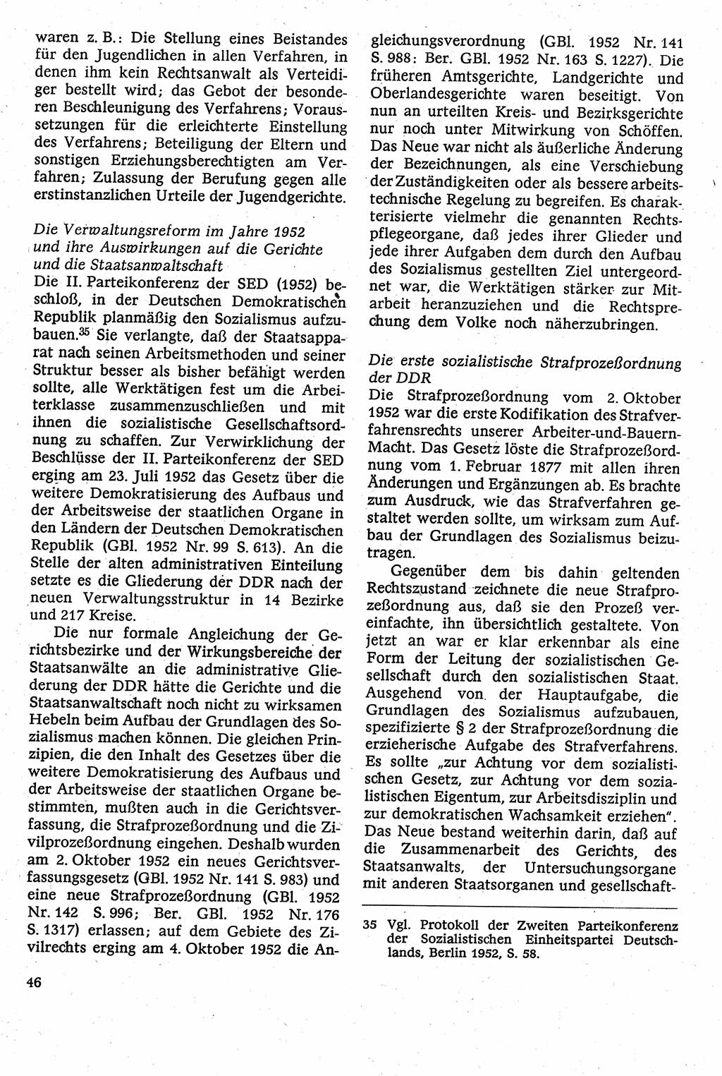 Strafverfahrensrecht [Deutsche Demokratische Republik (DDR)], Lehrbuch 1982, Seite 46 (Strafverf.-R. DDR Lb. 1982, S. 46)