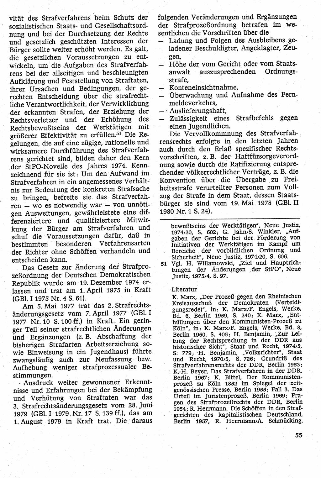 Strafverfahrensrecht [Deutsche Demokratische Republik (DDR)], Lehrbuch 1982, Seite 55 (Strafverf.-R. DDR Lb. 1982, S. 55)